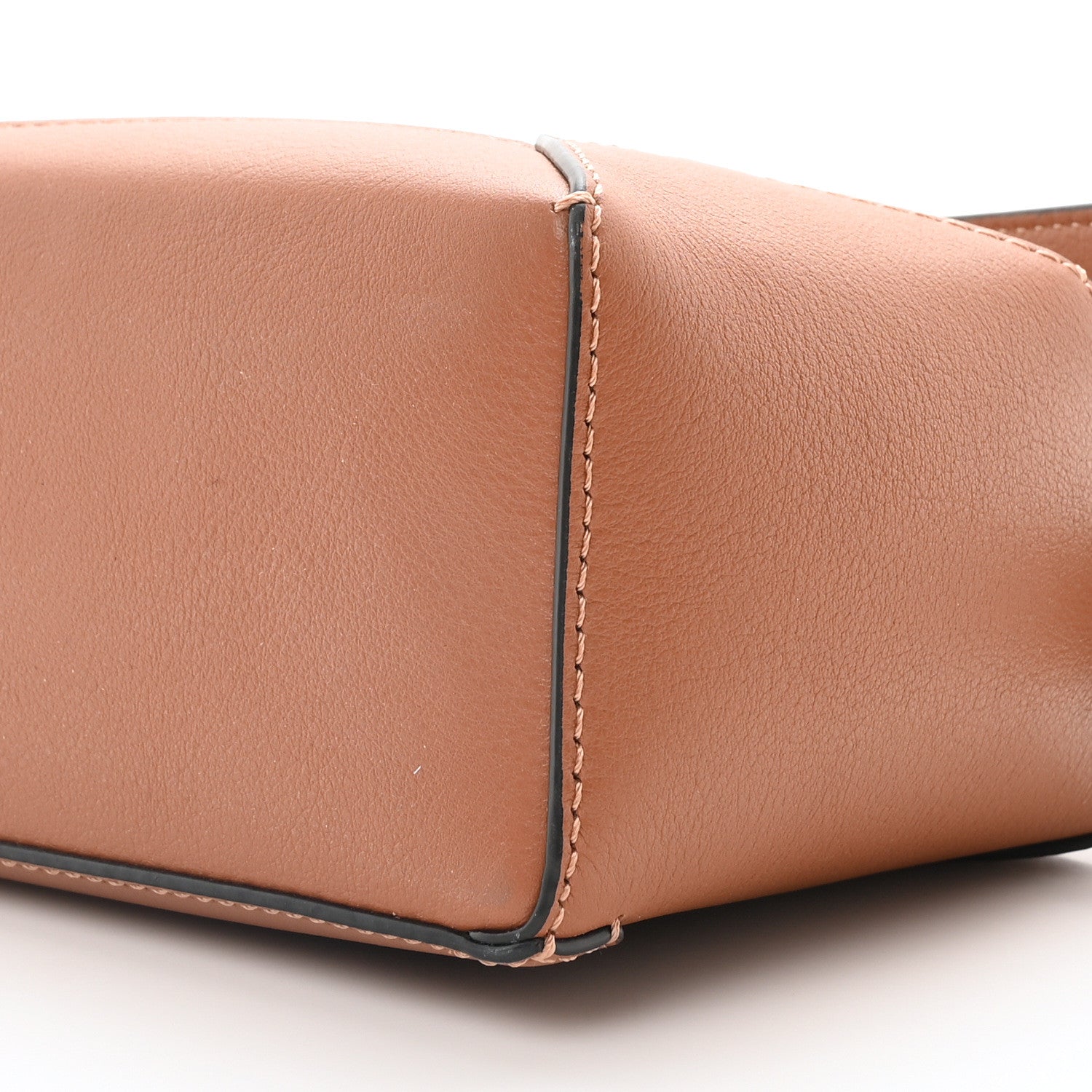 Calfskin Mini Puzzle Edge Bag Tan