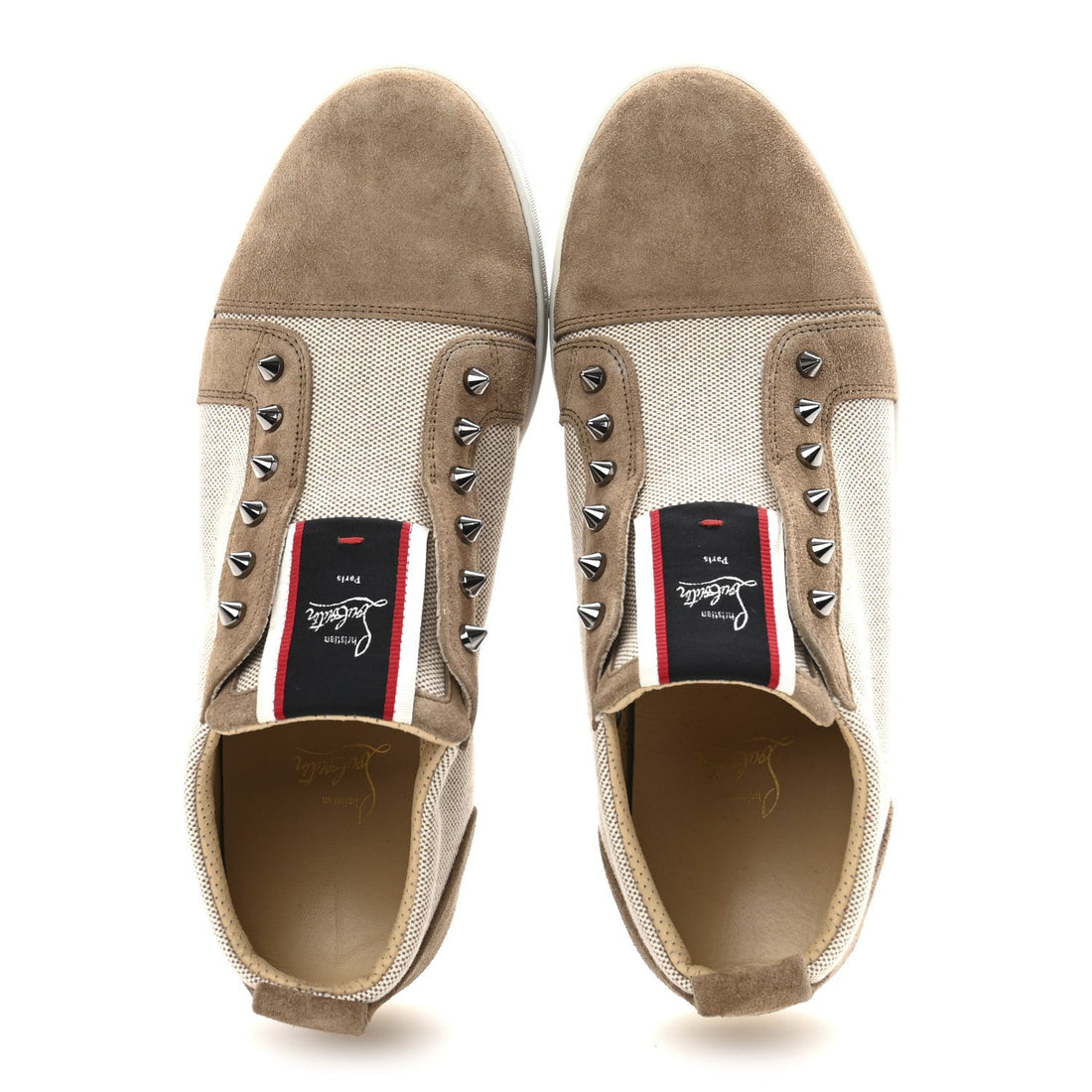 Suede Canvas Mens Fique A Vontade Sneakers 45 Beige