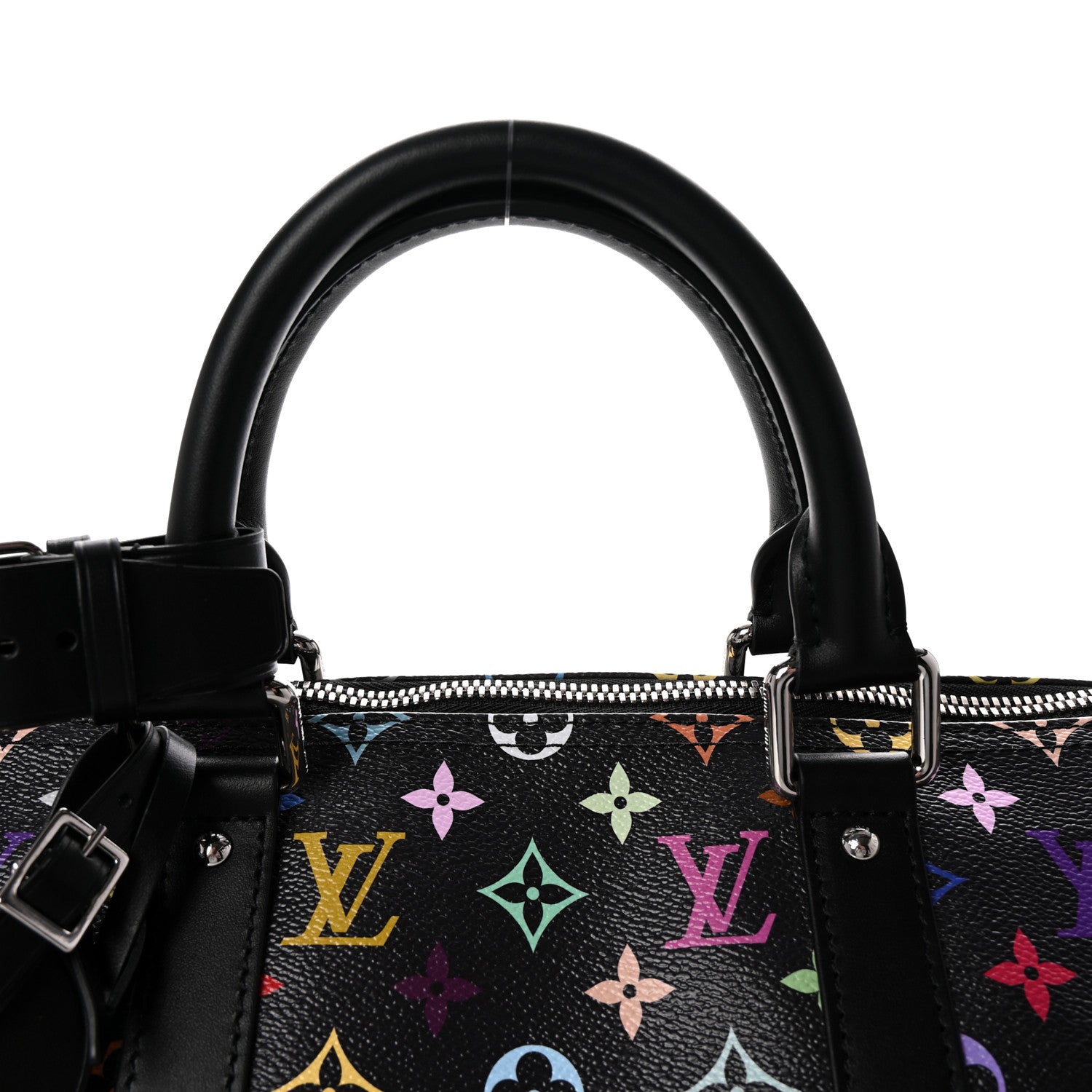 LV X TM Monogram Multicolor Keepall Bandouliere 50 Black