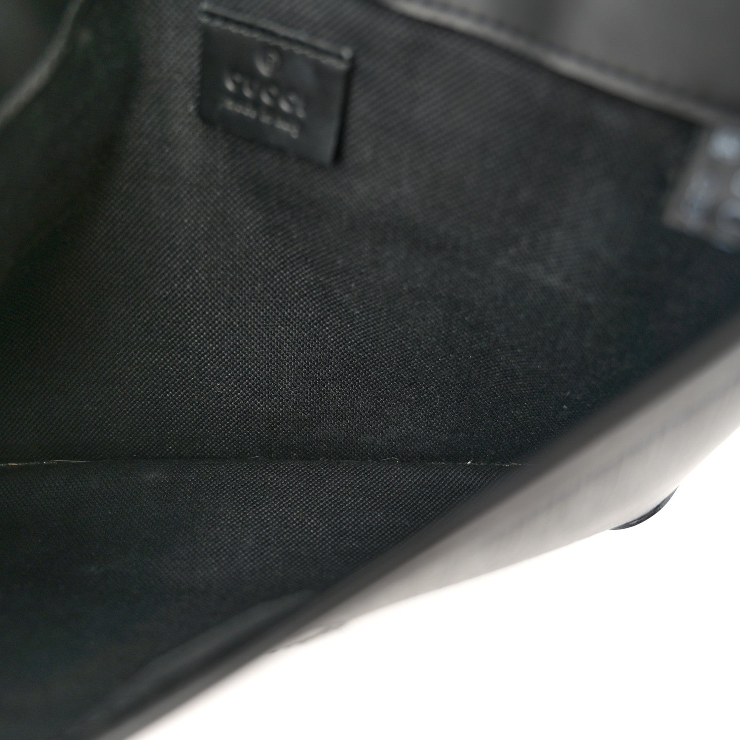 GG Supreme Monogram Web Slim Belt Bag Black Grey