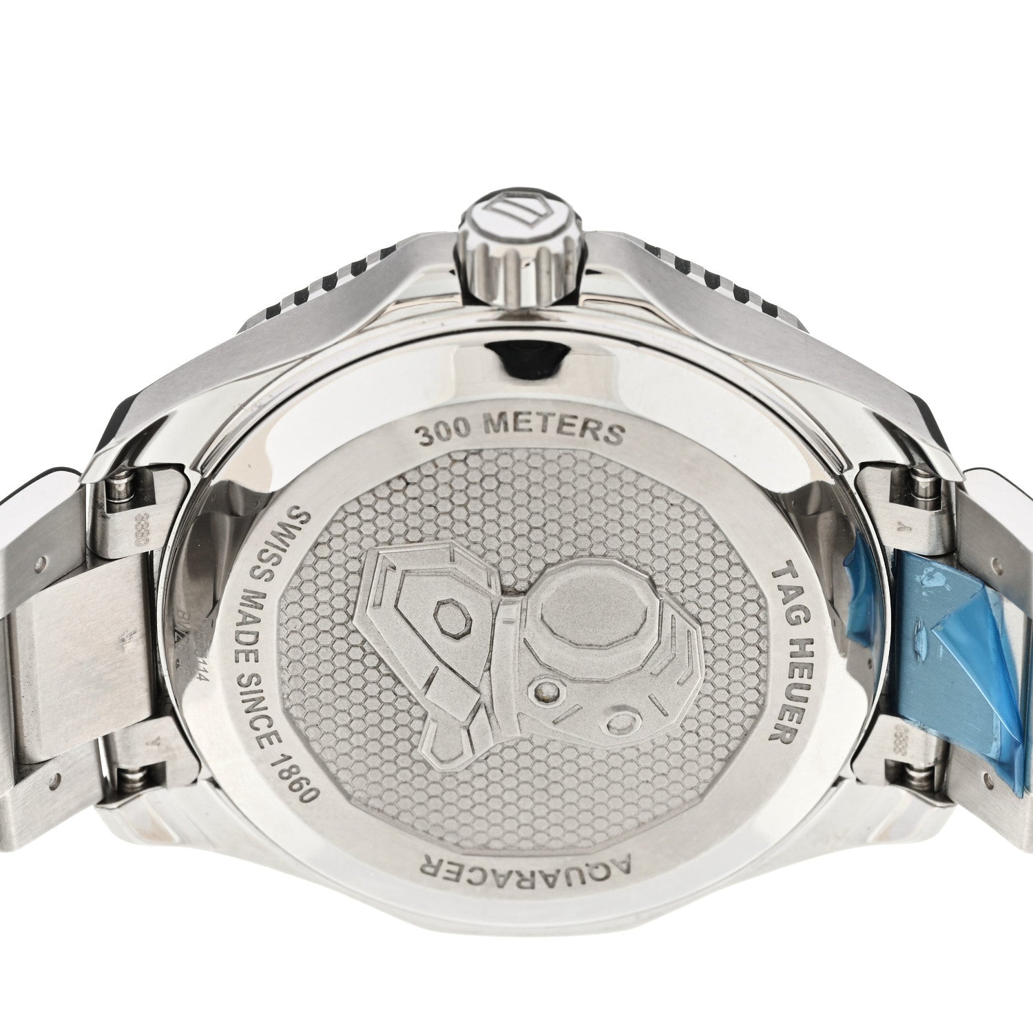 Stainless Steel 42mm Aquaracer 300M Automatic Watch Blue WBP5114