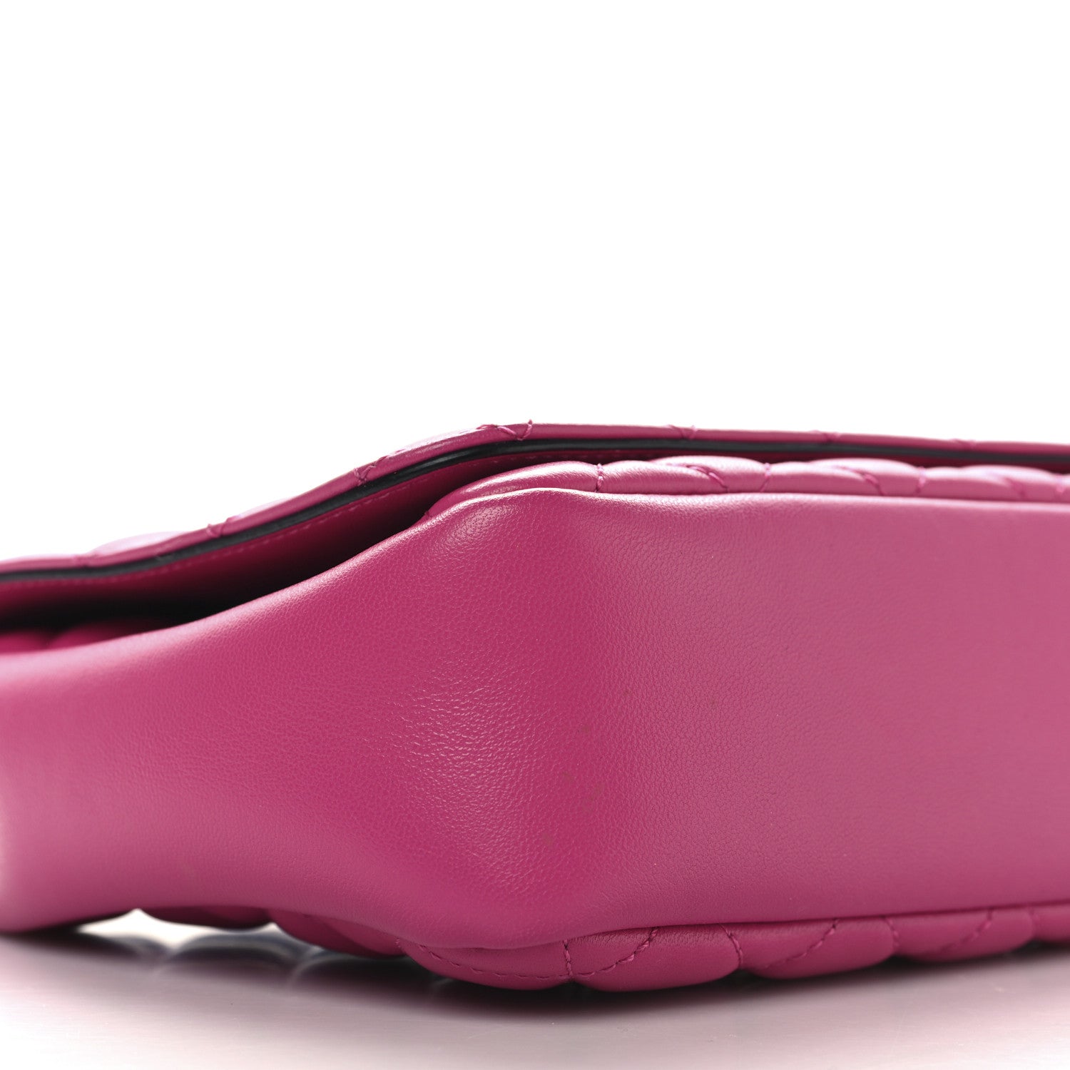 Nappa Quilted Medusa Chain Crossbody Pink