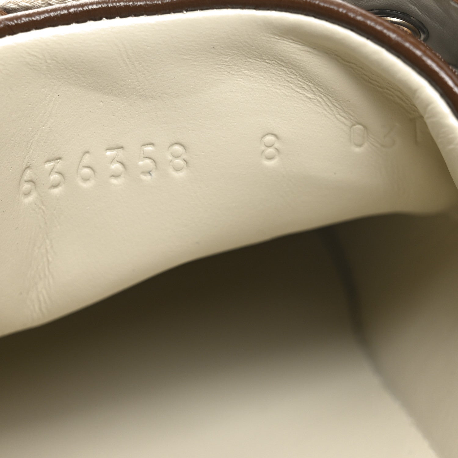 GG Supreme Monogram Fake/Not Mens Ace Sneakers 8 Beige New Shamarock Brown Sugar