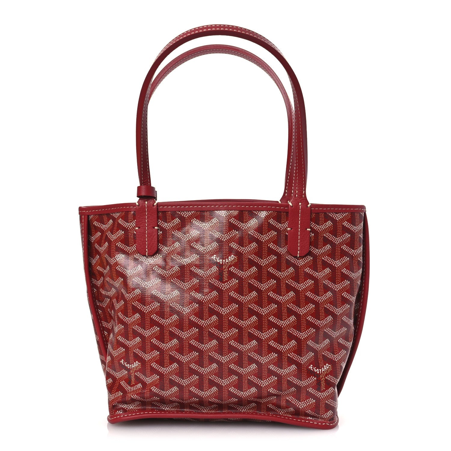 Goyardine Reversible Mini Anjou Red