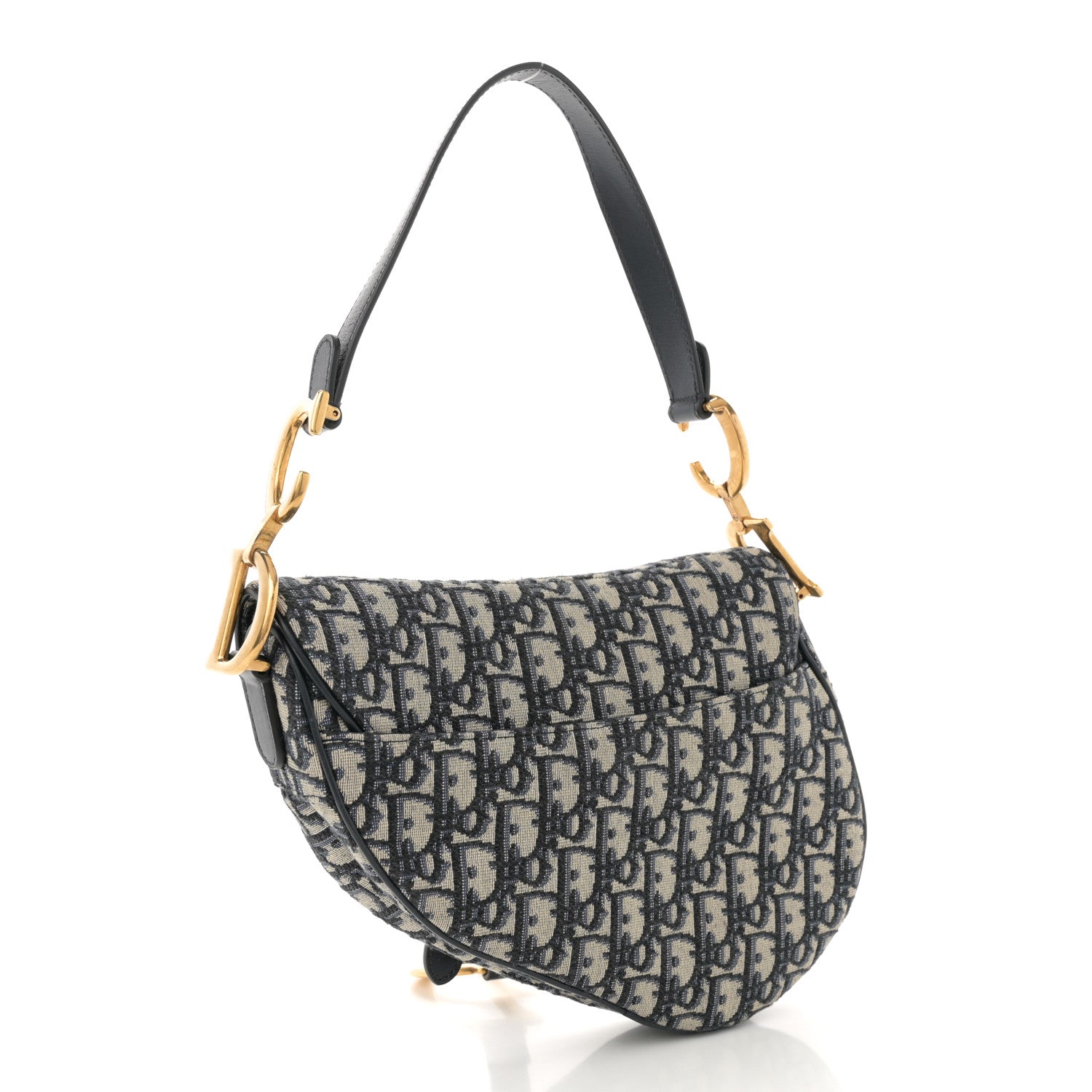 Oblique Saddle Bag Blue