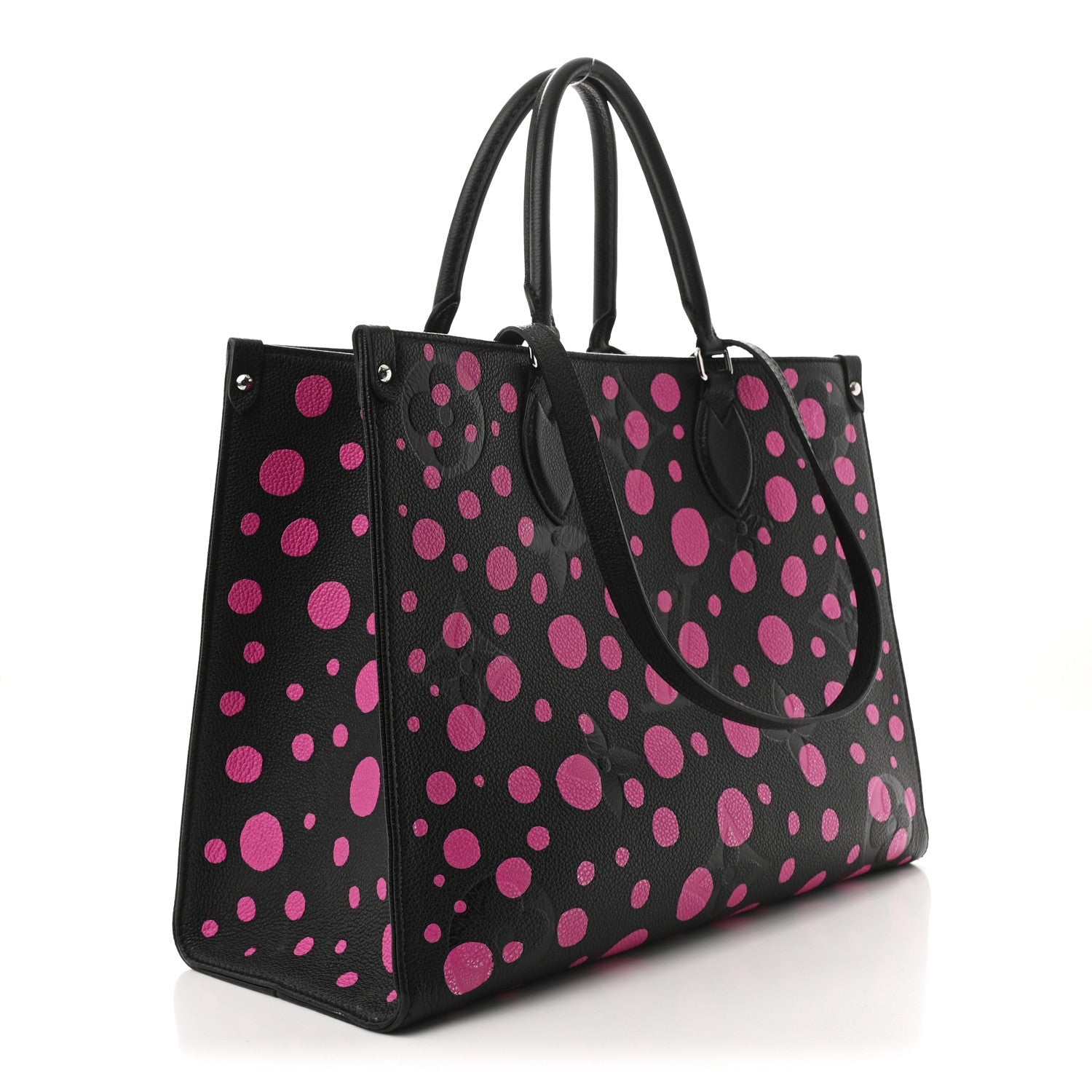 LV X YK Empreinte Monogram Giant Onthego MM Black Fuchsia