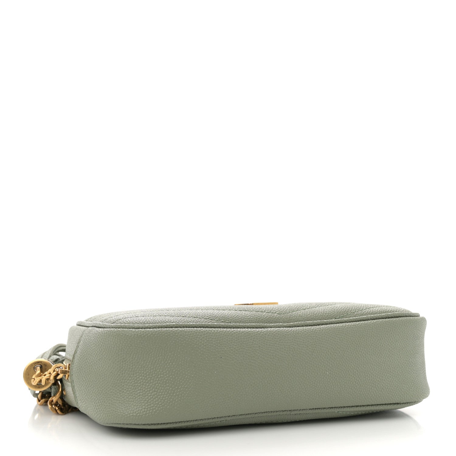 Grain De Poudre Matelasse Monogram Mini Lou Camera Bag Light Sage