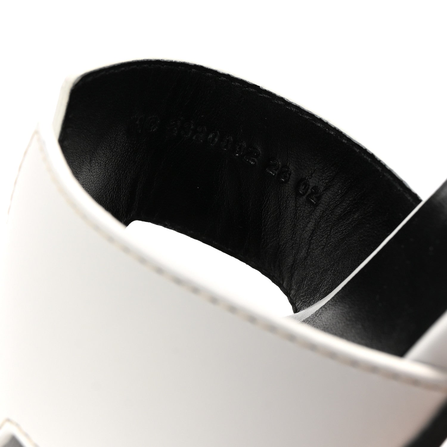 Calfskin Helia 60 Sandals 37.5 White