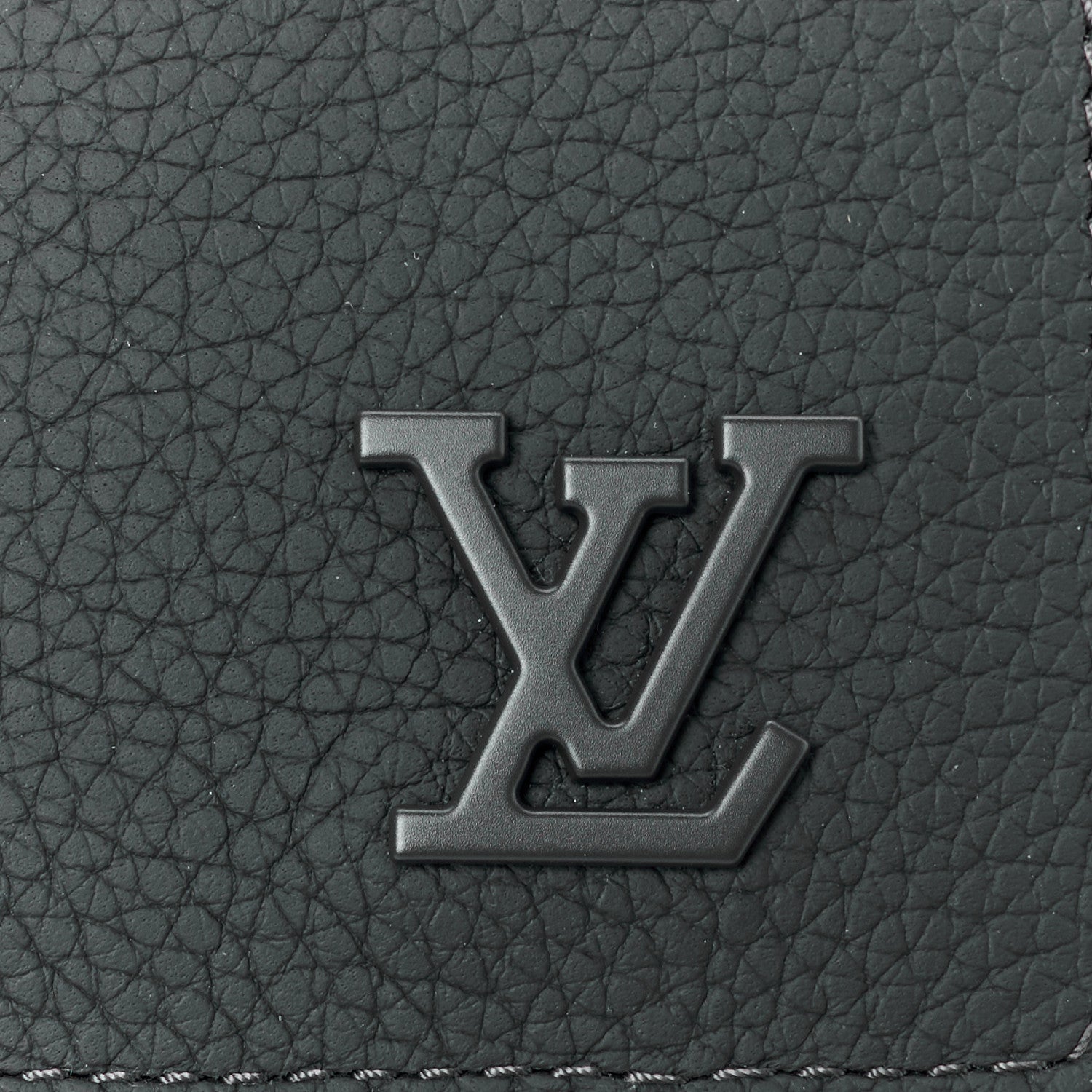 Grained Calfskin Aerogram Pocket Organizer Navy Blue