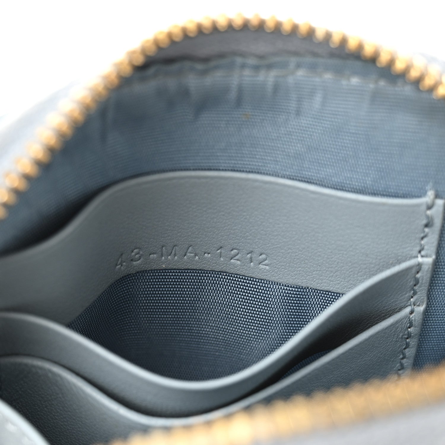 Patent Cannage Lady Dior Phone Holder Bracing Blue