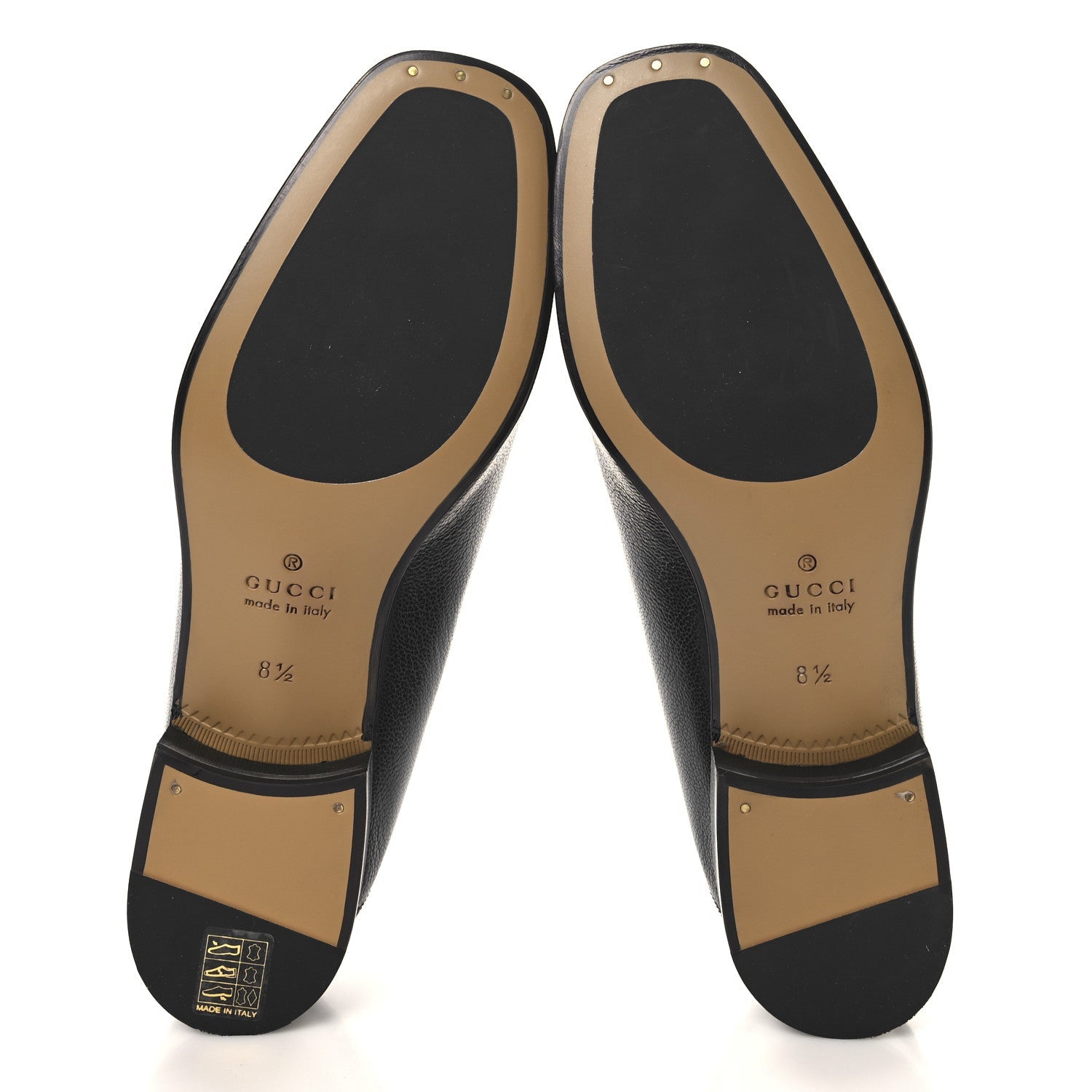 Goatskin Mens Horsebit Loafers 8.5 Black