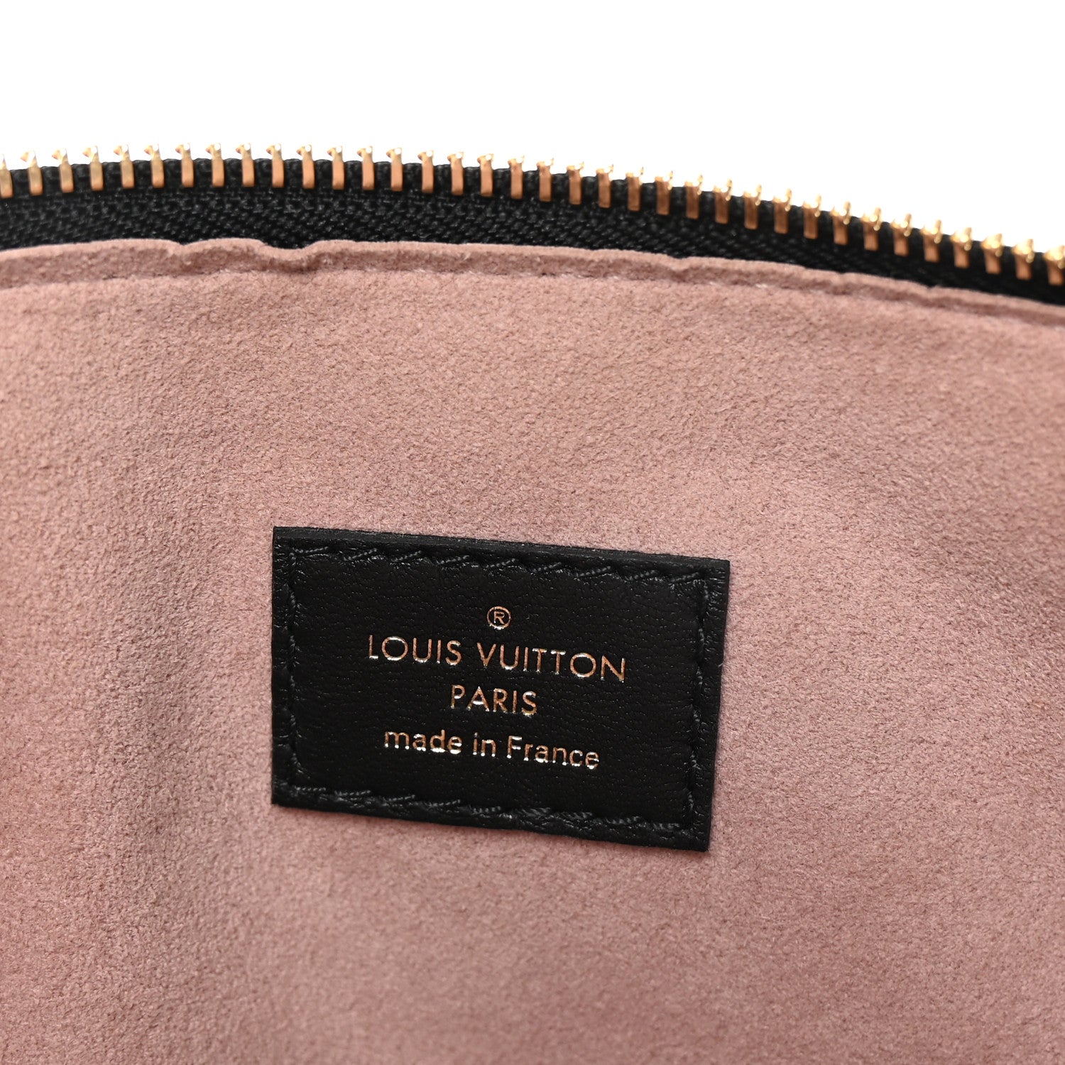 Lambskin Embossed Monogram Coussin PM Black