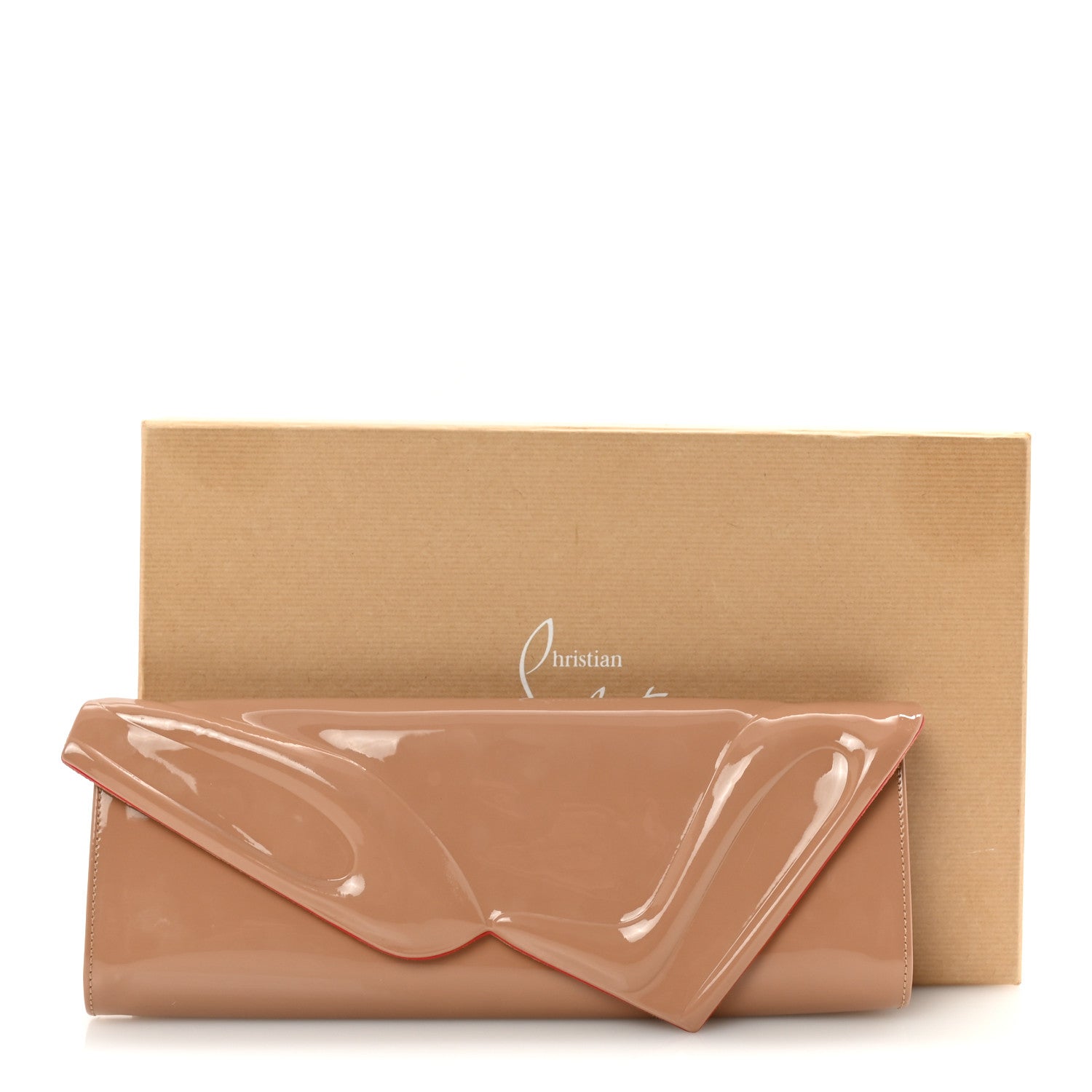 Patent So Kate Baguette Clutch Nude