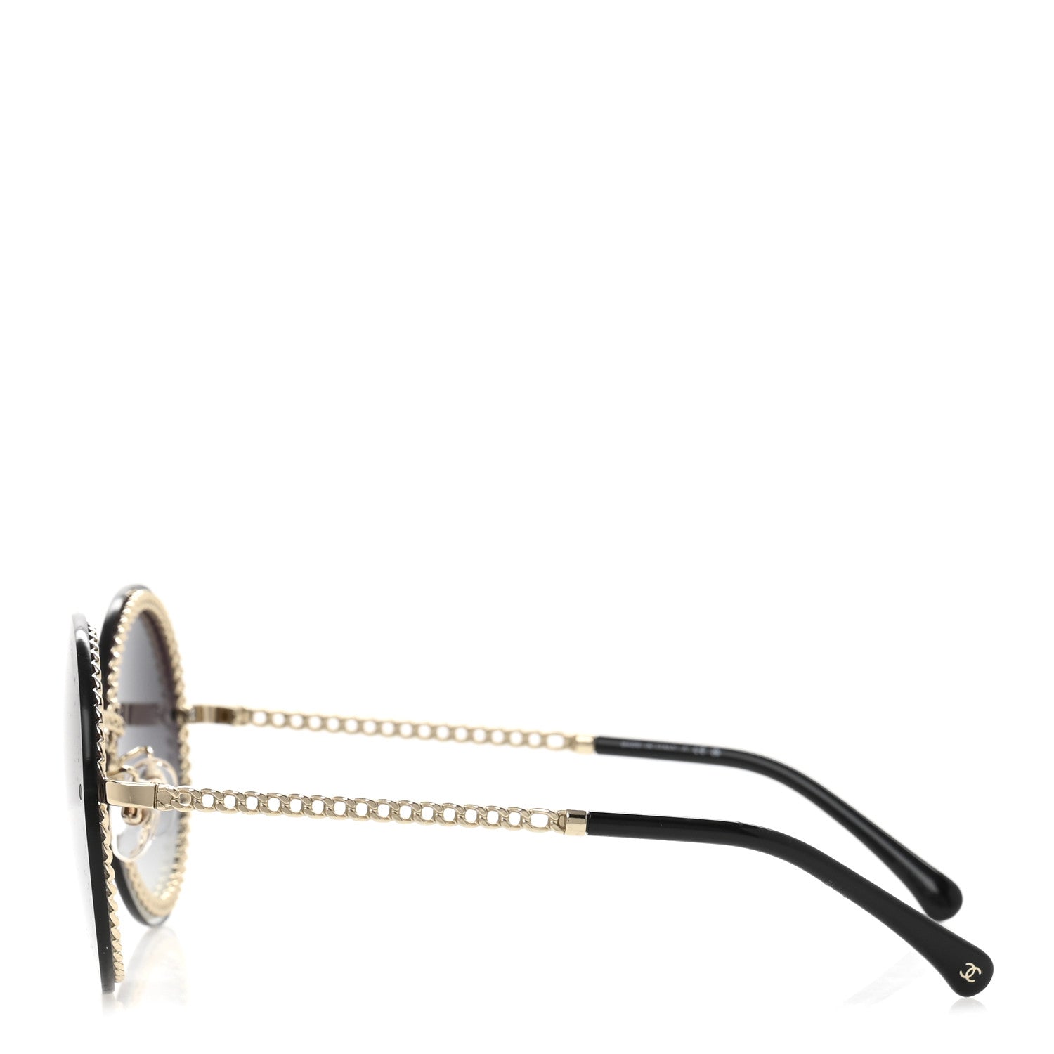 Round Chain Sunglasses 4245 Gold