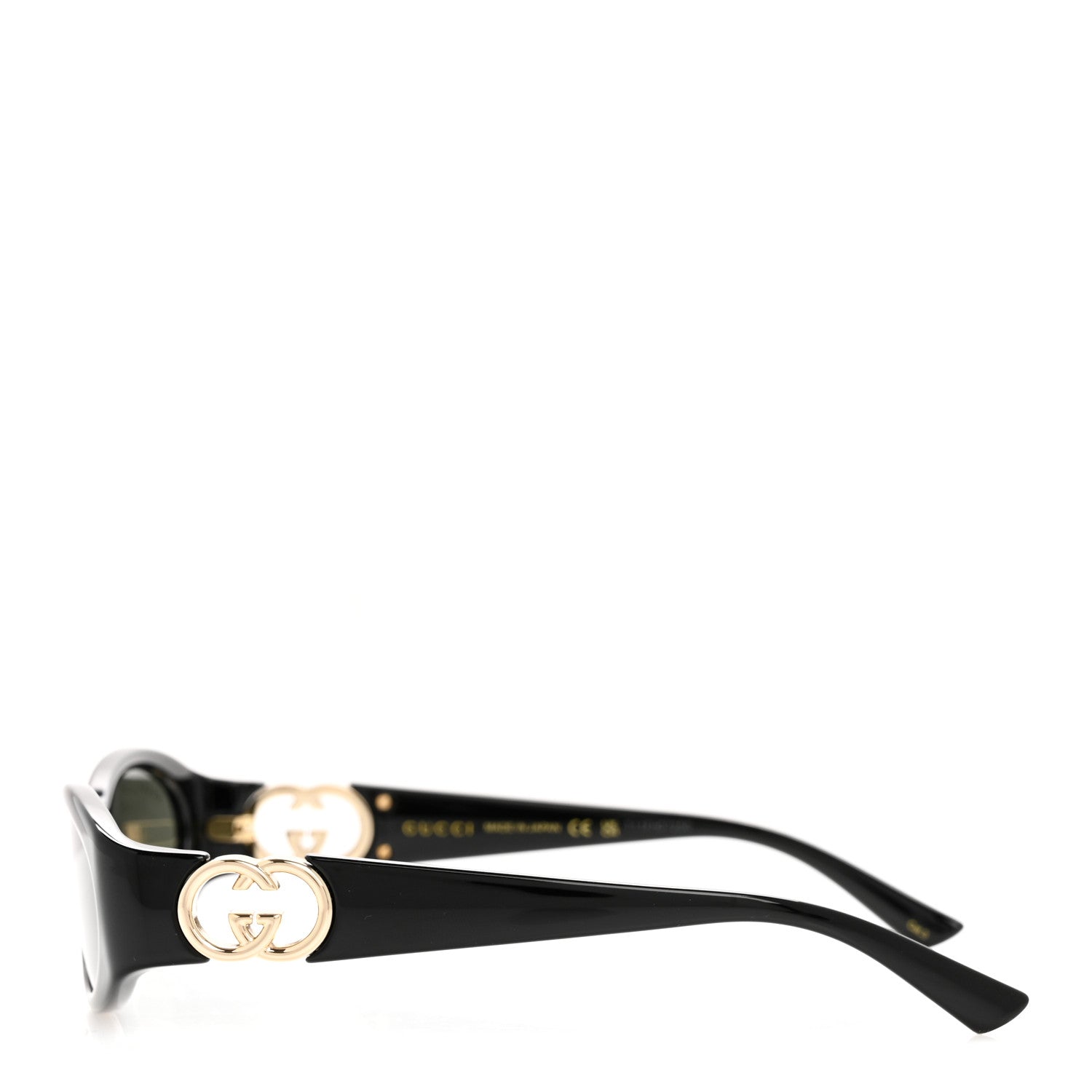 Acetate Oval Sunglasses GG1660S Black