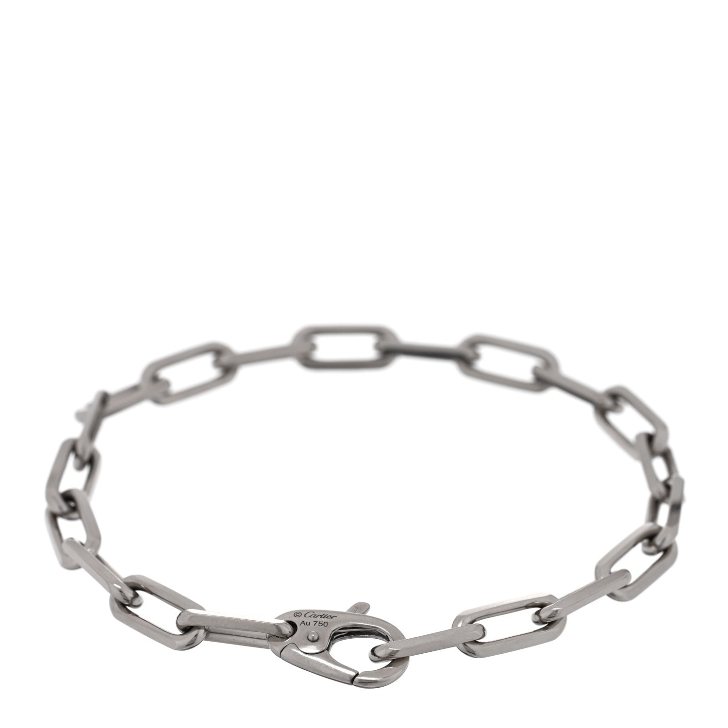 18K White Gold Santos de Cartier Bracelet