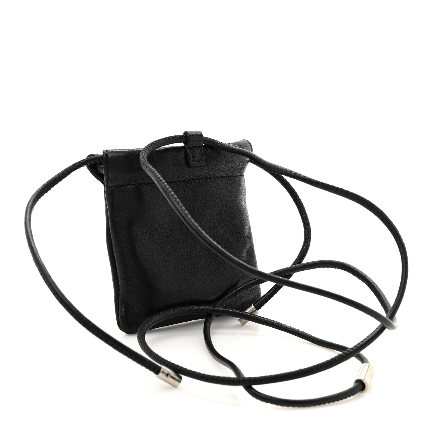 Lambskin Monogram Airpods Holder Black