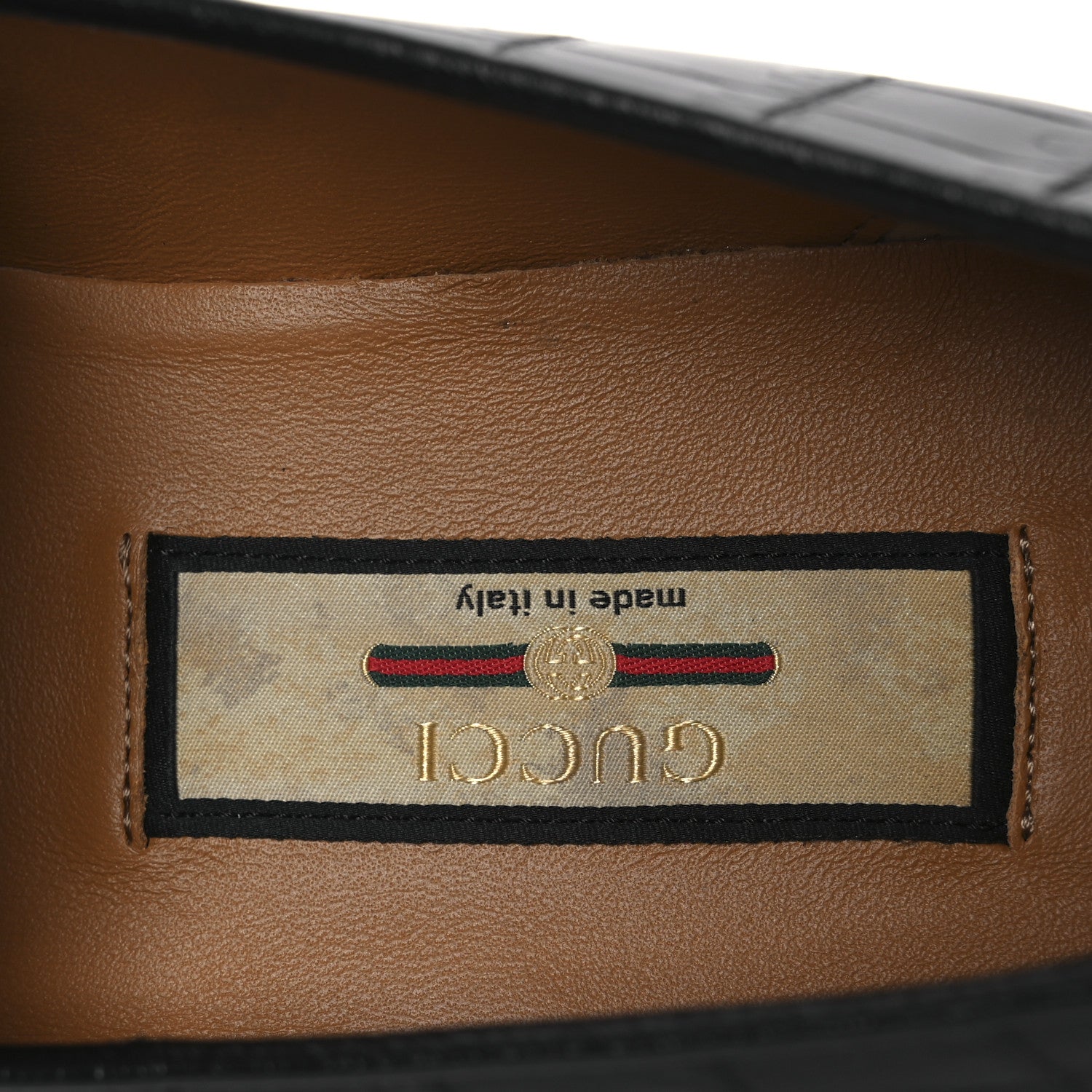 Crocodile Niloticus Mens Tassel Loafers 8 Black