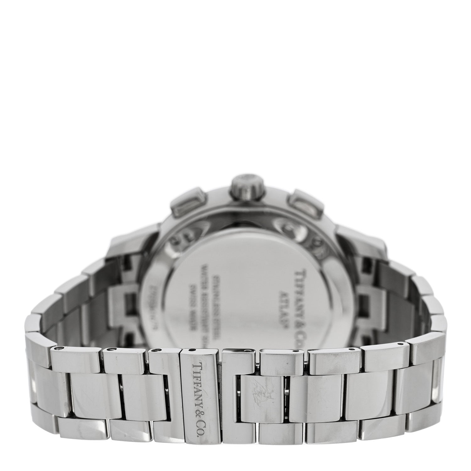 Stainless Steel Diamond Bezel 36mm Atlas Dome Chronograph Quartz Watch