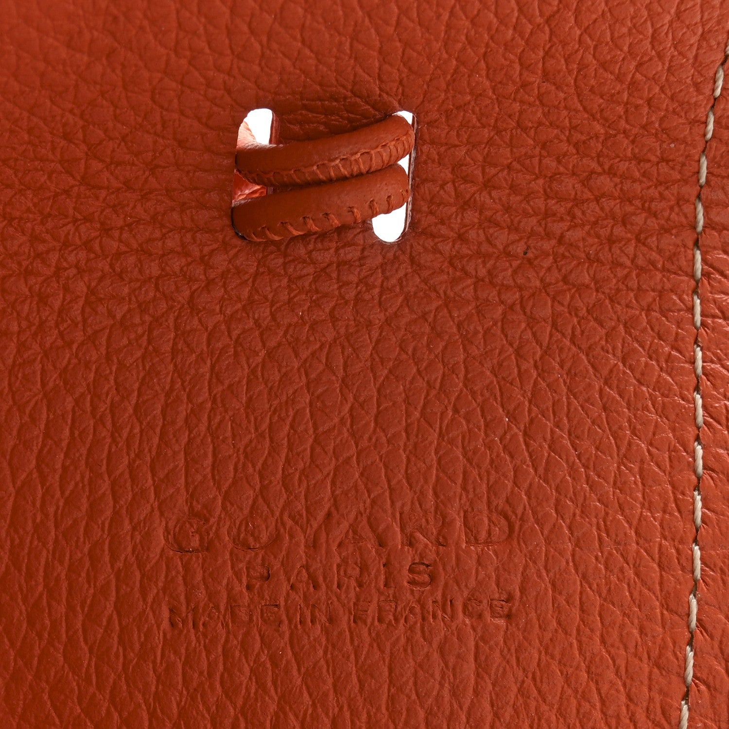 Calfskin Bag Clip Orange