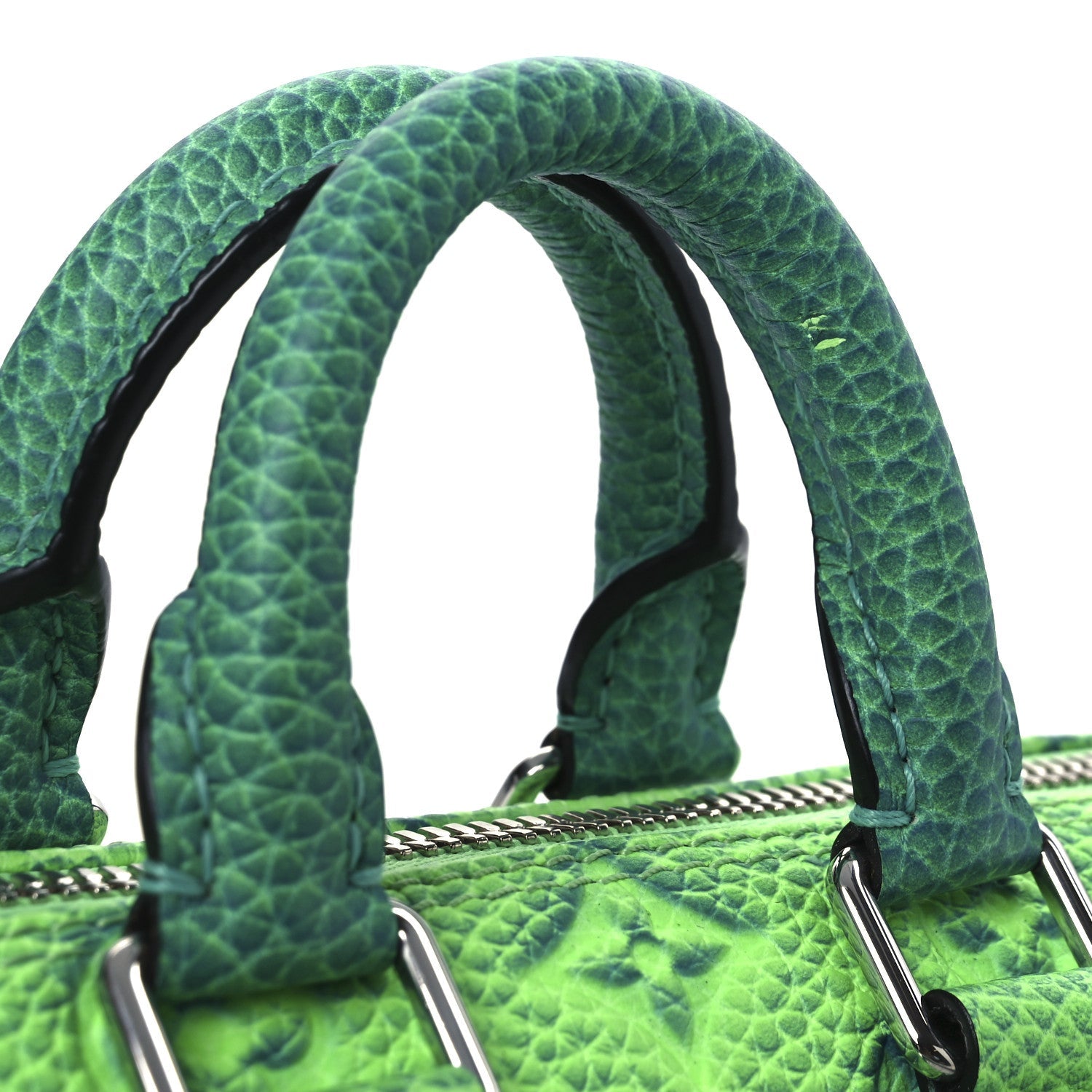 Taurillon Illusion Keepall XS Bleu Vert