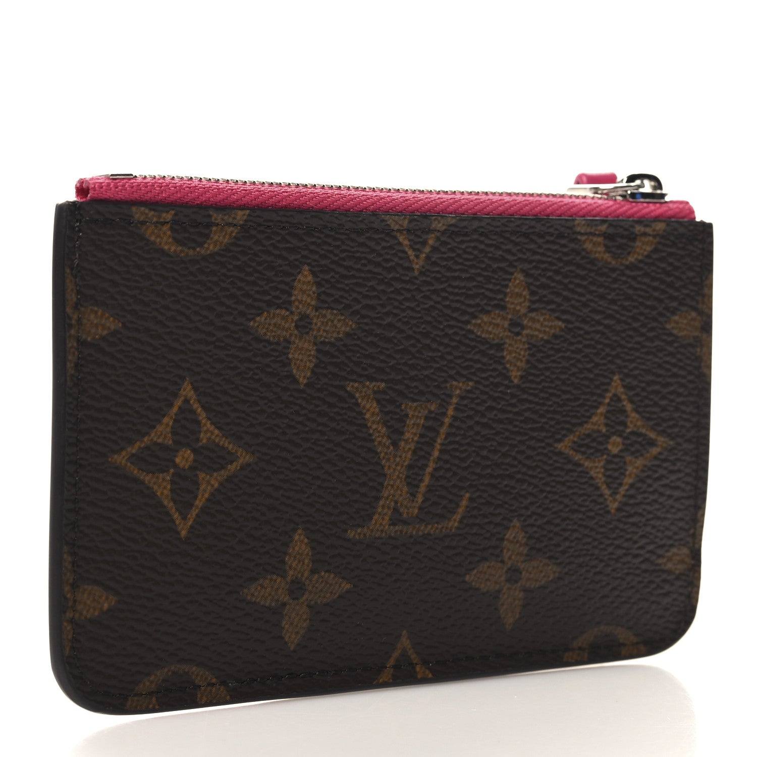 Monogram Calfskin Coin Card Holder Rose