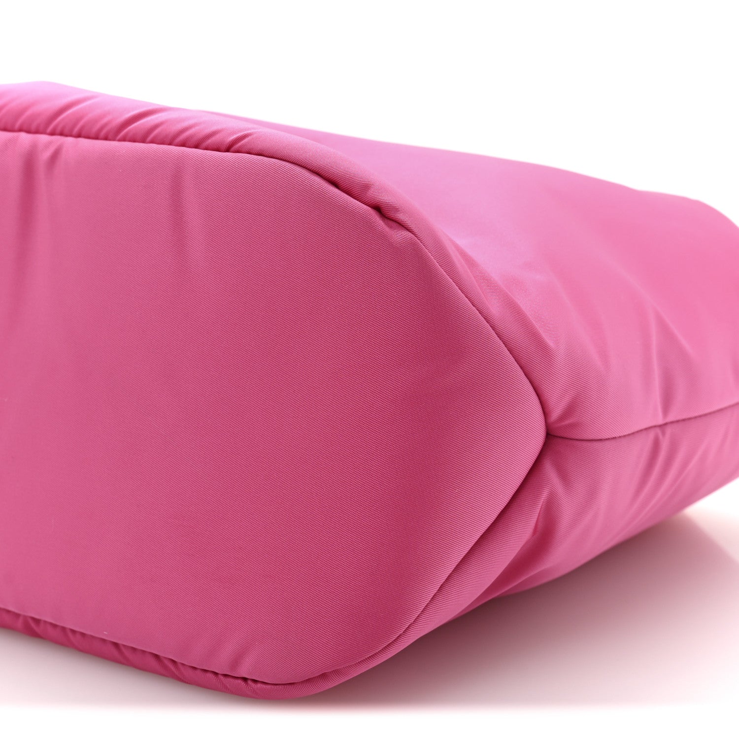 Tessuto Nylon Soft Padded Shopping Tote Fuxia