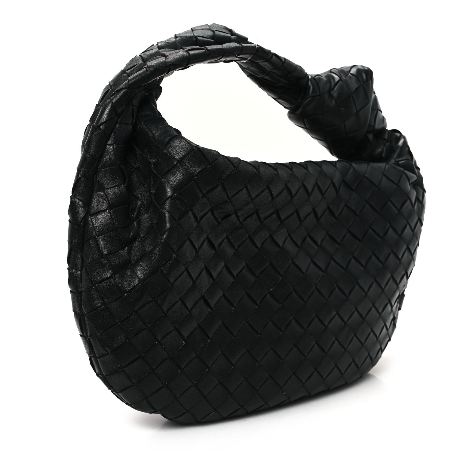 Nappa Intrecciato Teen Jodie Hobo Black