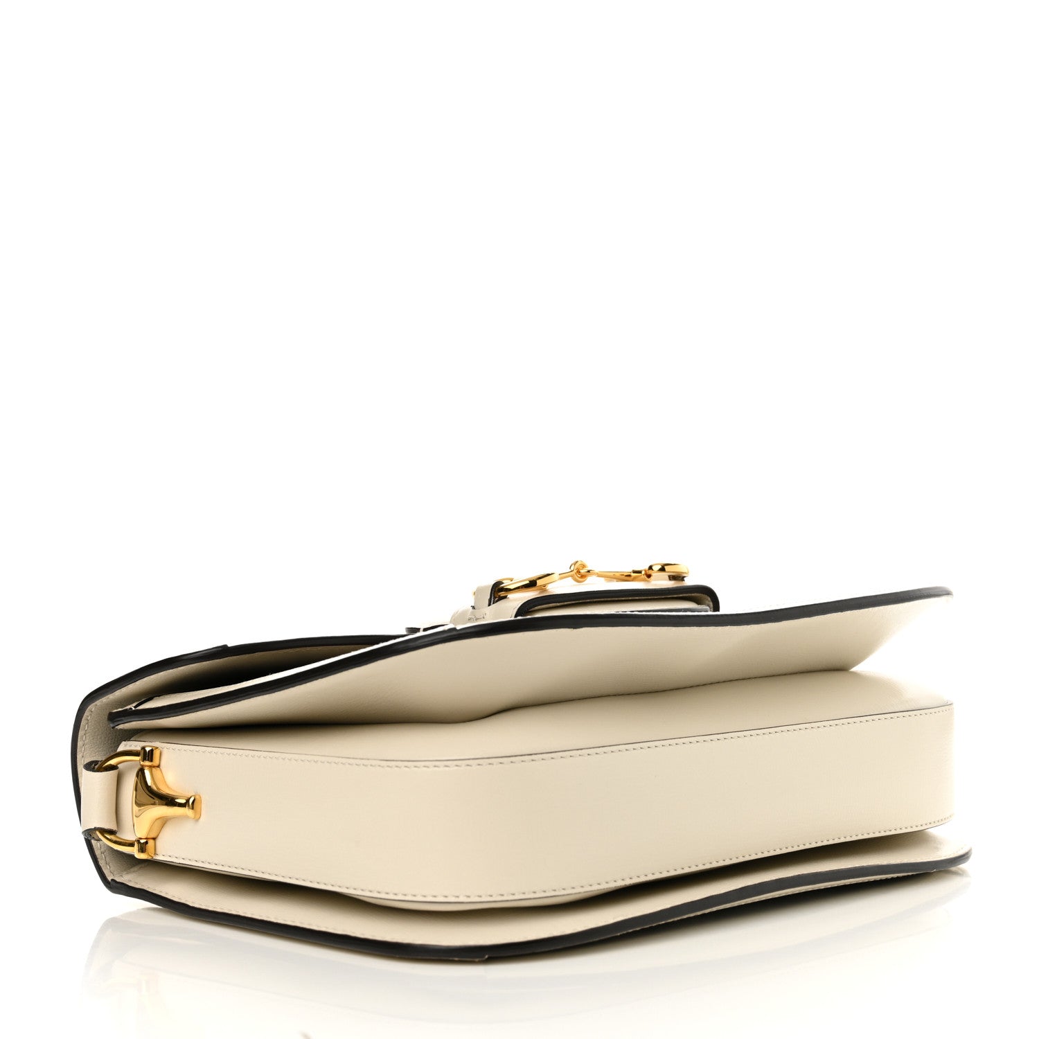 GG Supreme Monogram Horsebit 1955 Shoulder Bag Beige Mystic White