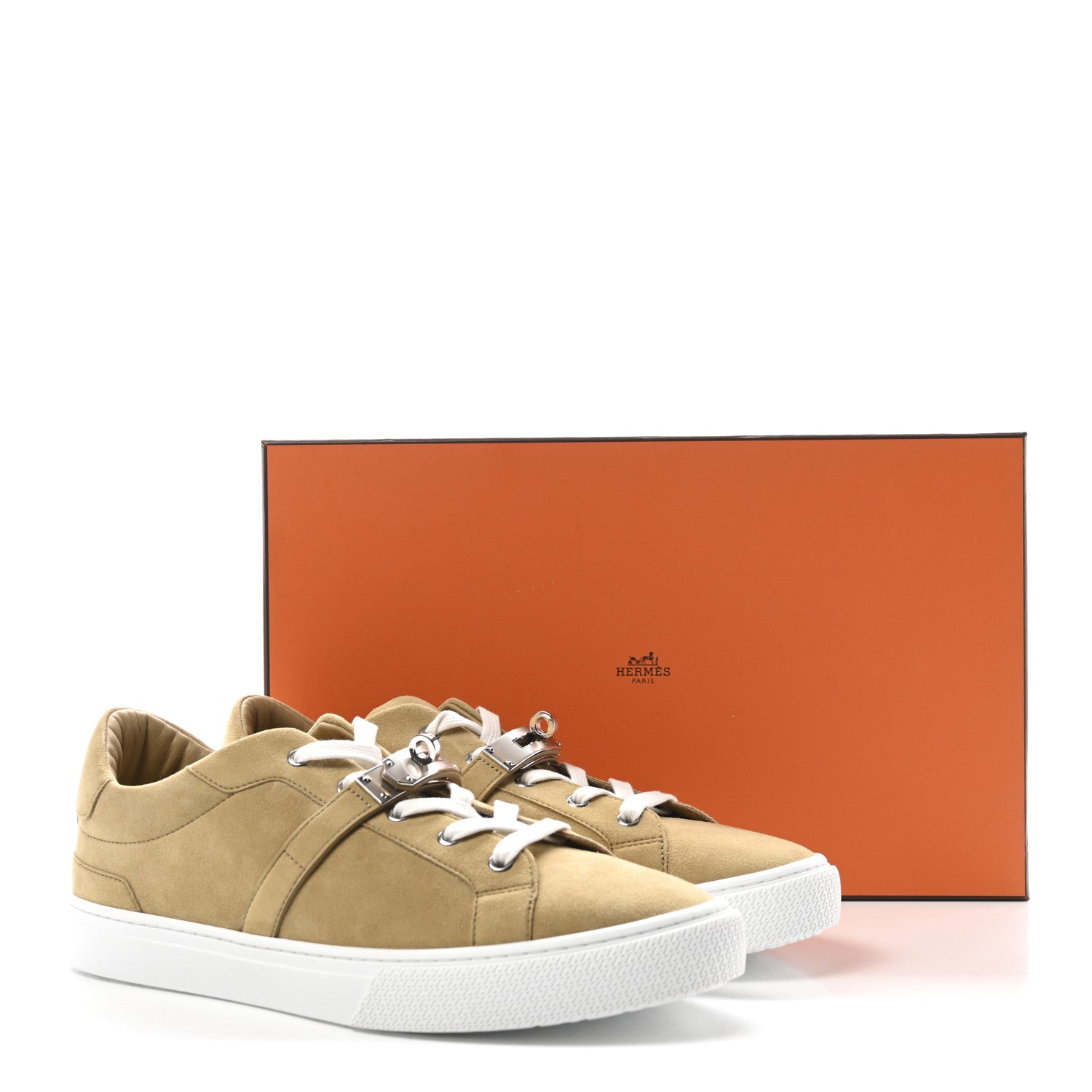 Chevre Velours Mens Day Sneakers 42 Beige Albatre