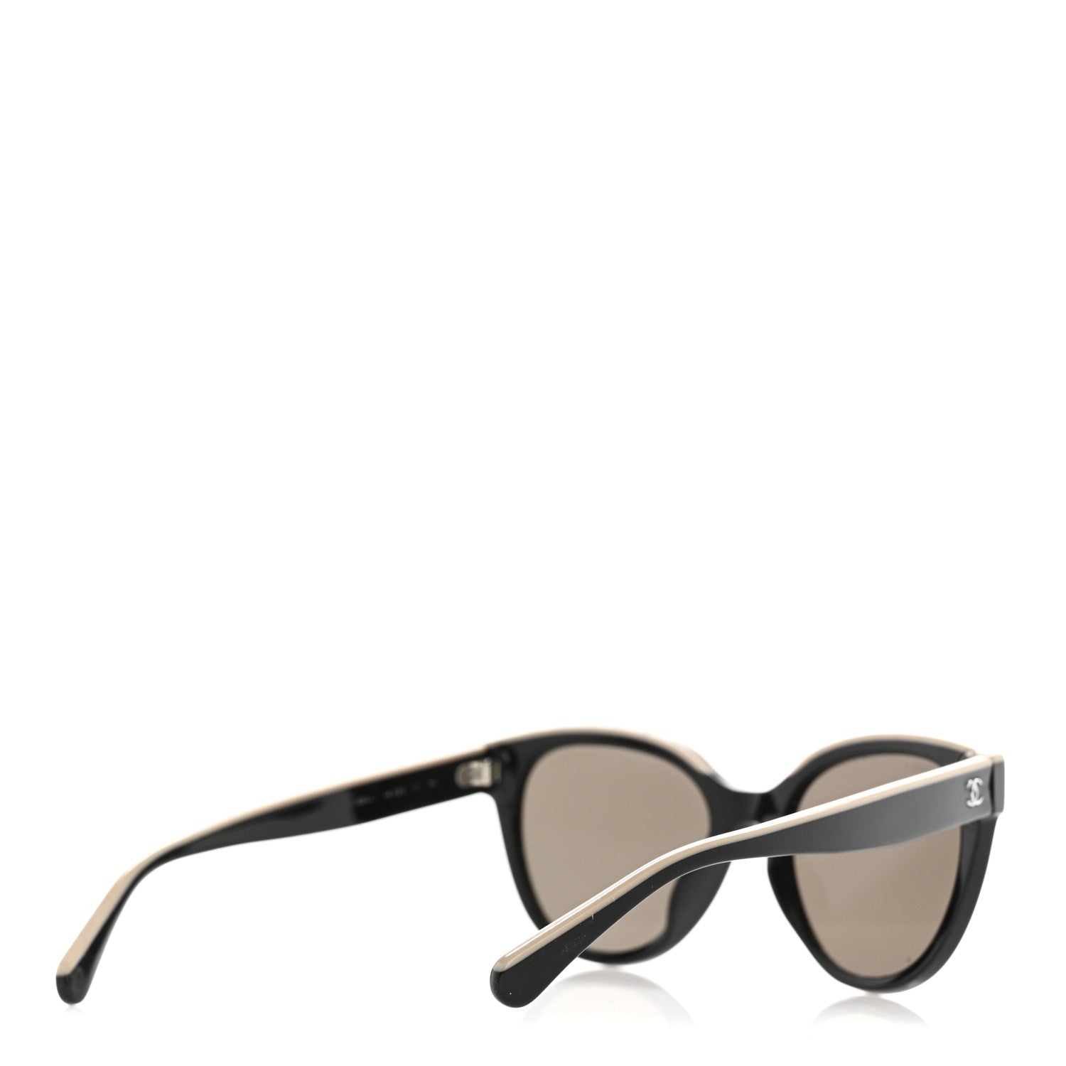 Acetate CC Butterfly Sunglasses 5414-A Black Beige