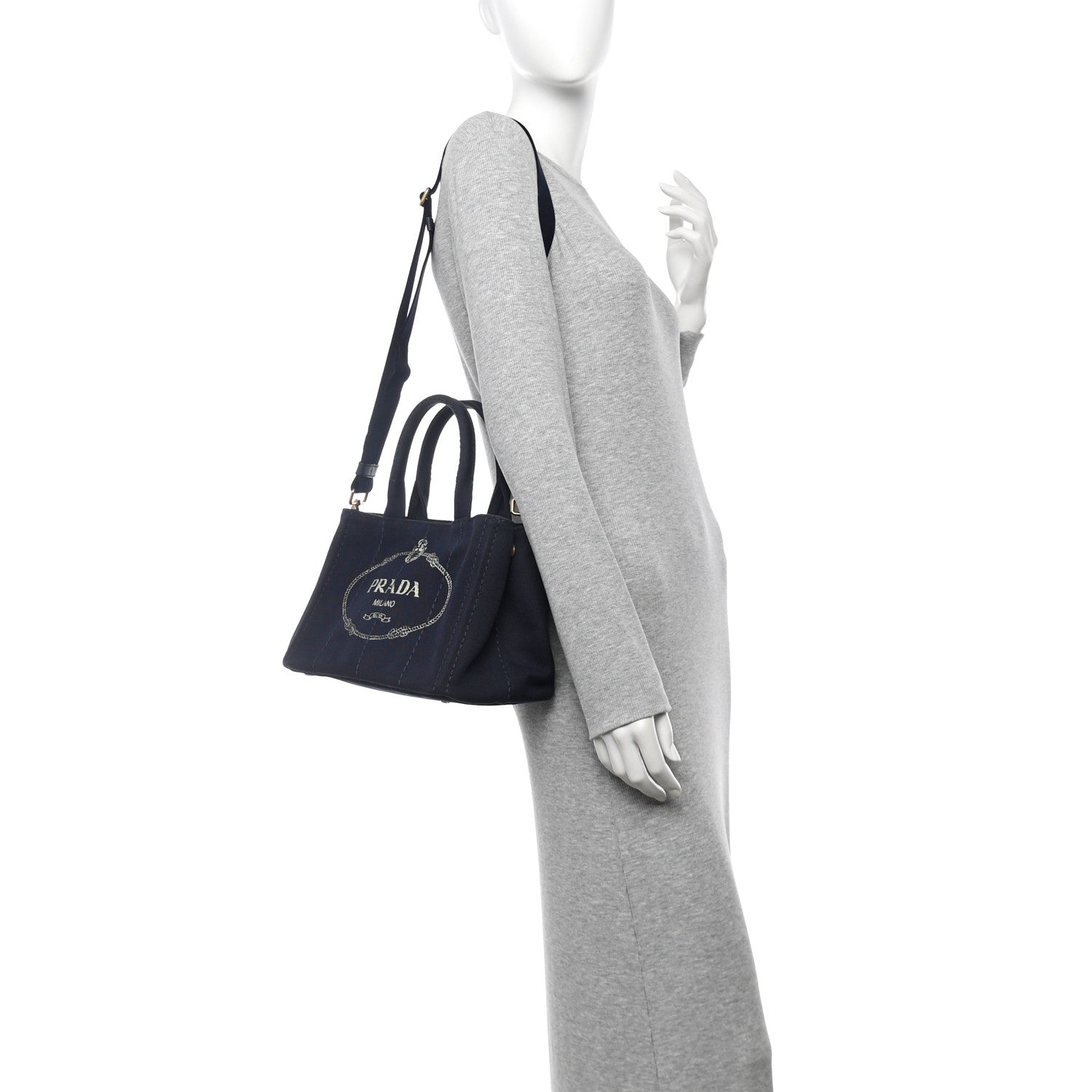 Canapa Small Logo Tote Bleu