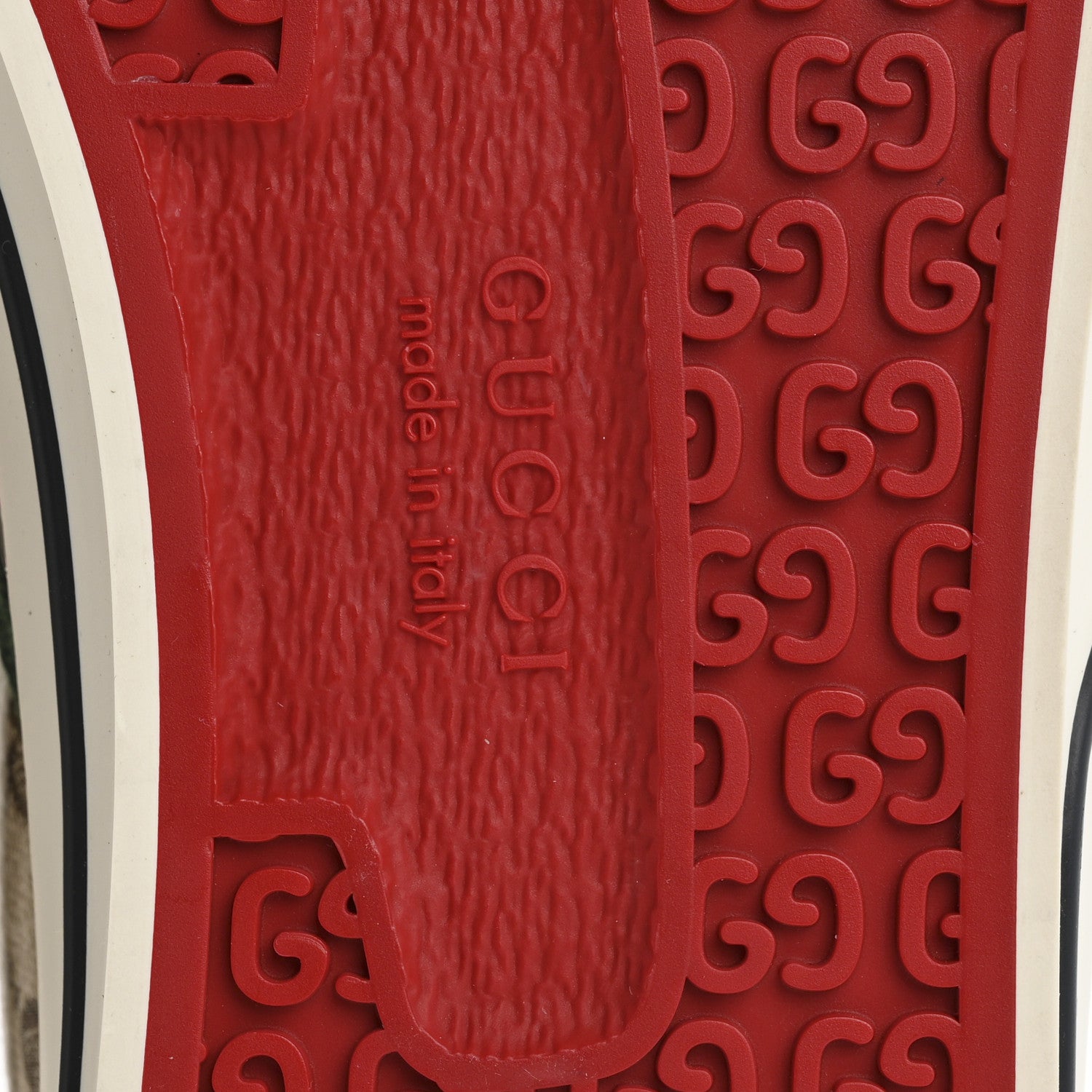 GG Monogram Web Mens 1977 Tennis High Top Sneakers 11 Beige Ebony Mystic White