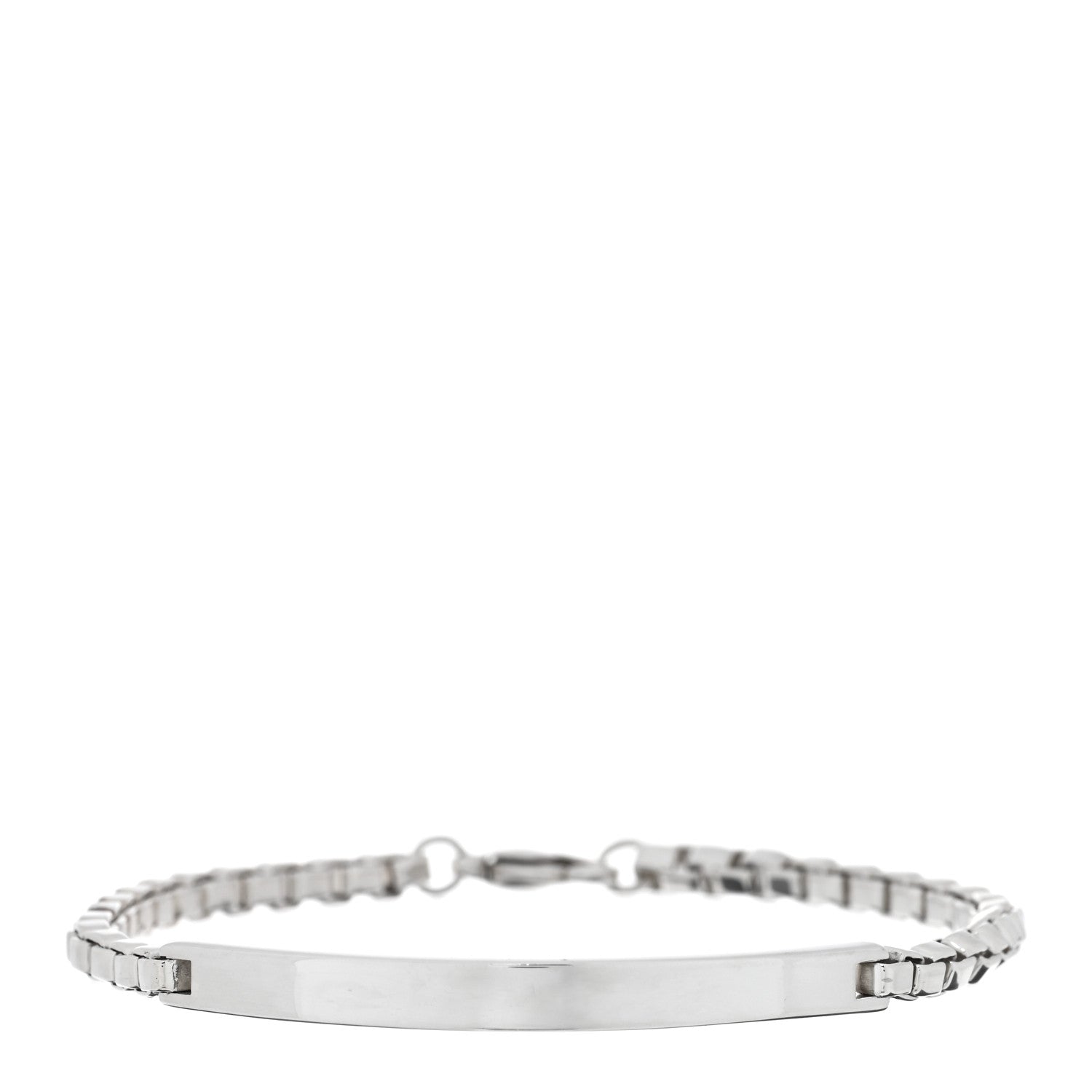 Sterling Silver Venetian Link ID Bracelet