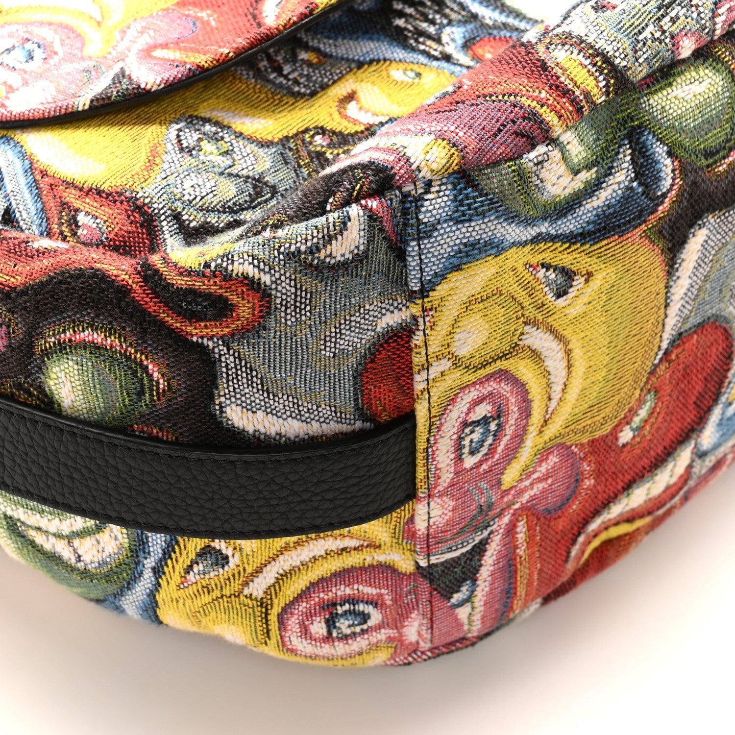 X KENNY SCHARF Jacquard Printed Soft Saddle Bag Multicolor