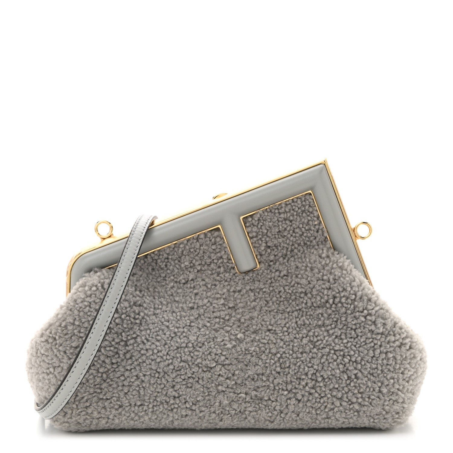Shearling Small Fendi First Ghiaccio Oro Soft