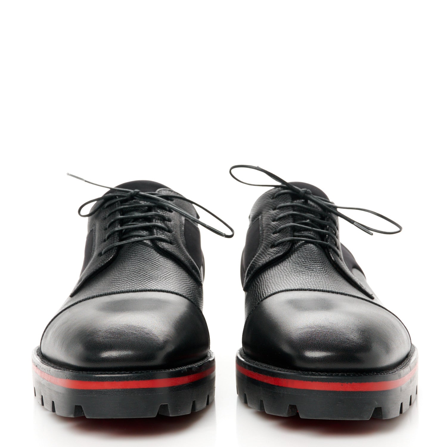 Smooth Textured Calfskin Neoprene Mika Sky Mens Flats 40 Black