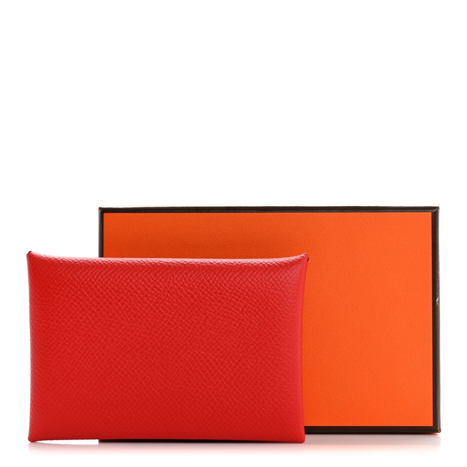Epsom Calvi Card Case Rouge Piment
