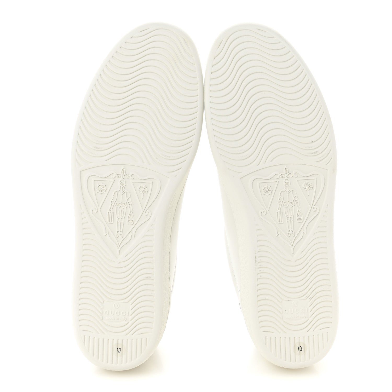 Calfskin Interlocking G Perforated Mens Ace Sneakers 10 White Grey Sky