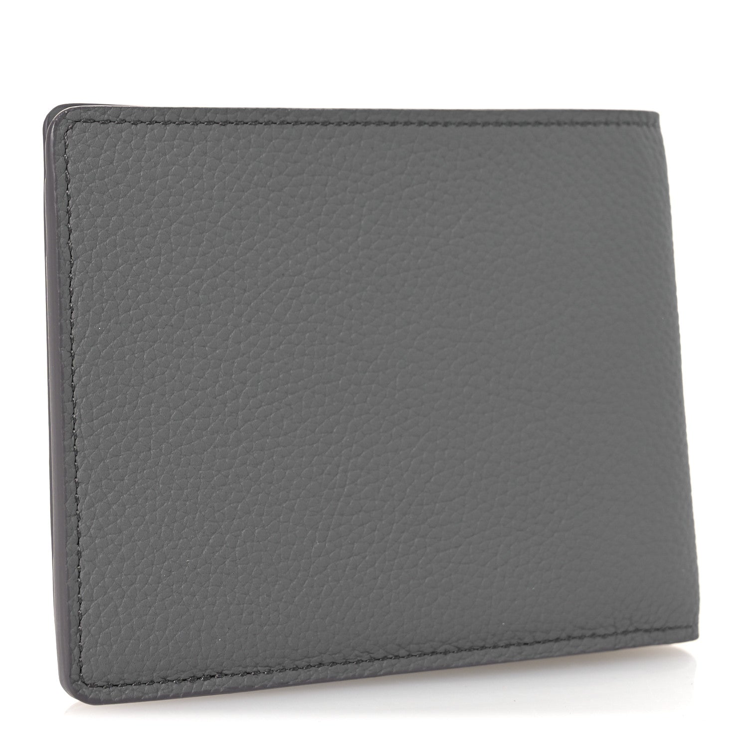 Grained Calfskin Aerogram Multiple Wallet Gris
