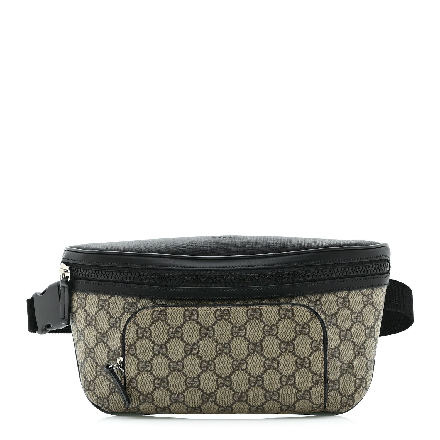 GG Supreme Monogram Belt Bag Black