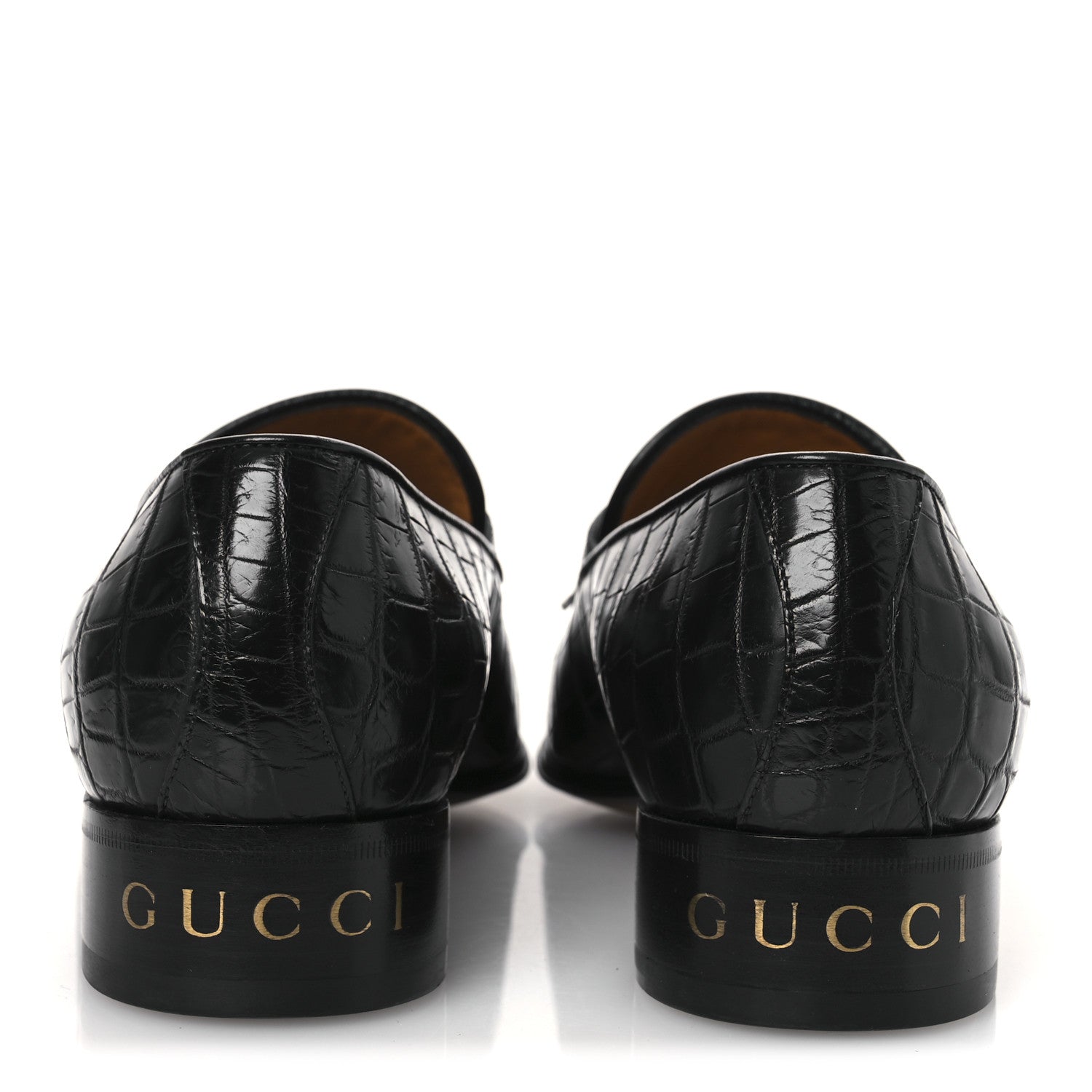 Crocodile Niloticus Mens Tassel Loafers 8 Black