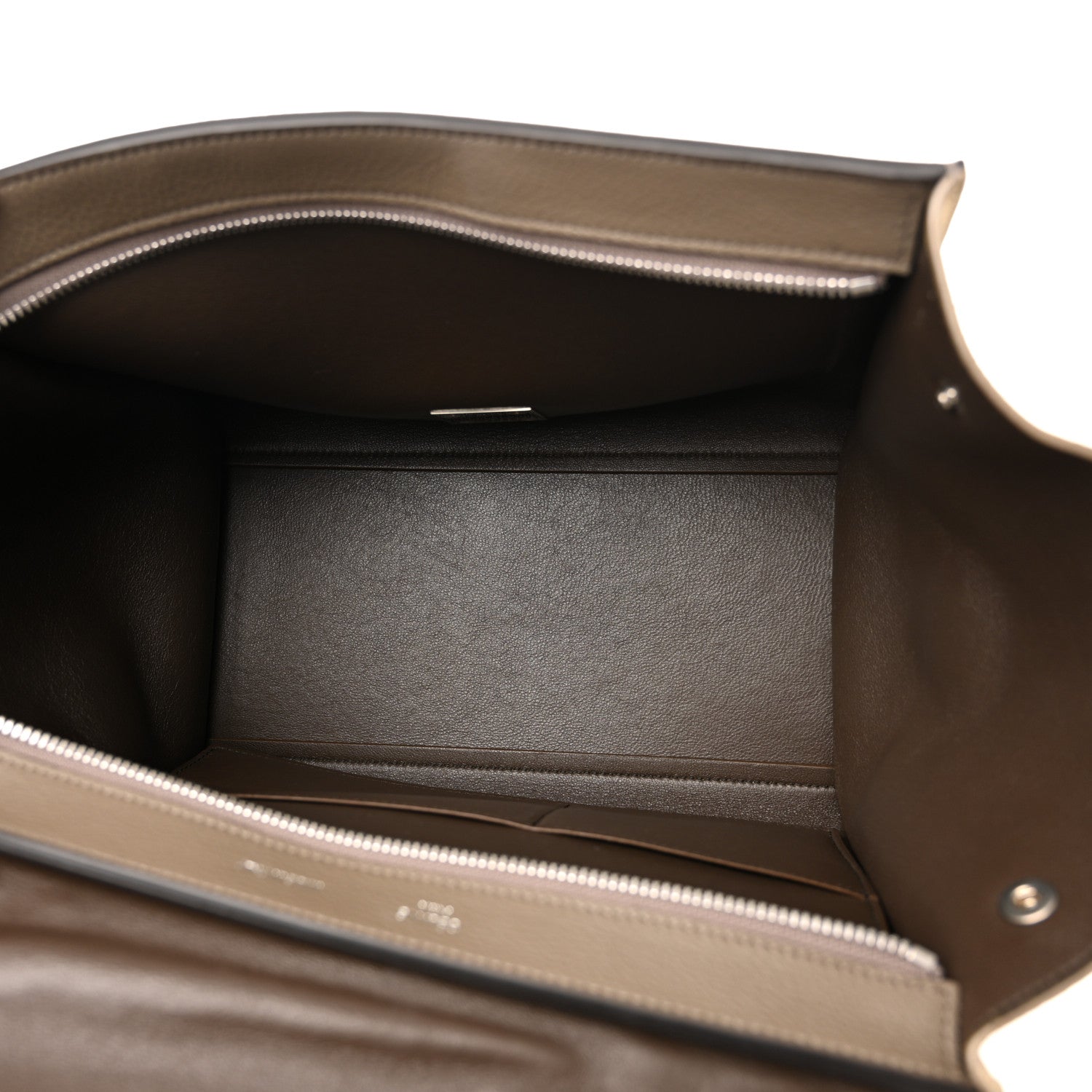 Drummed Calfskin Suede Medium Trapeze Dune