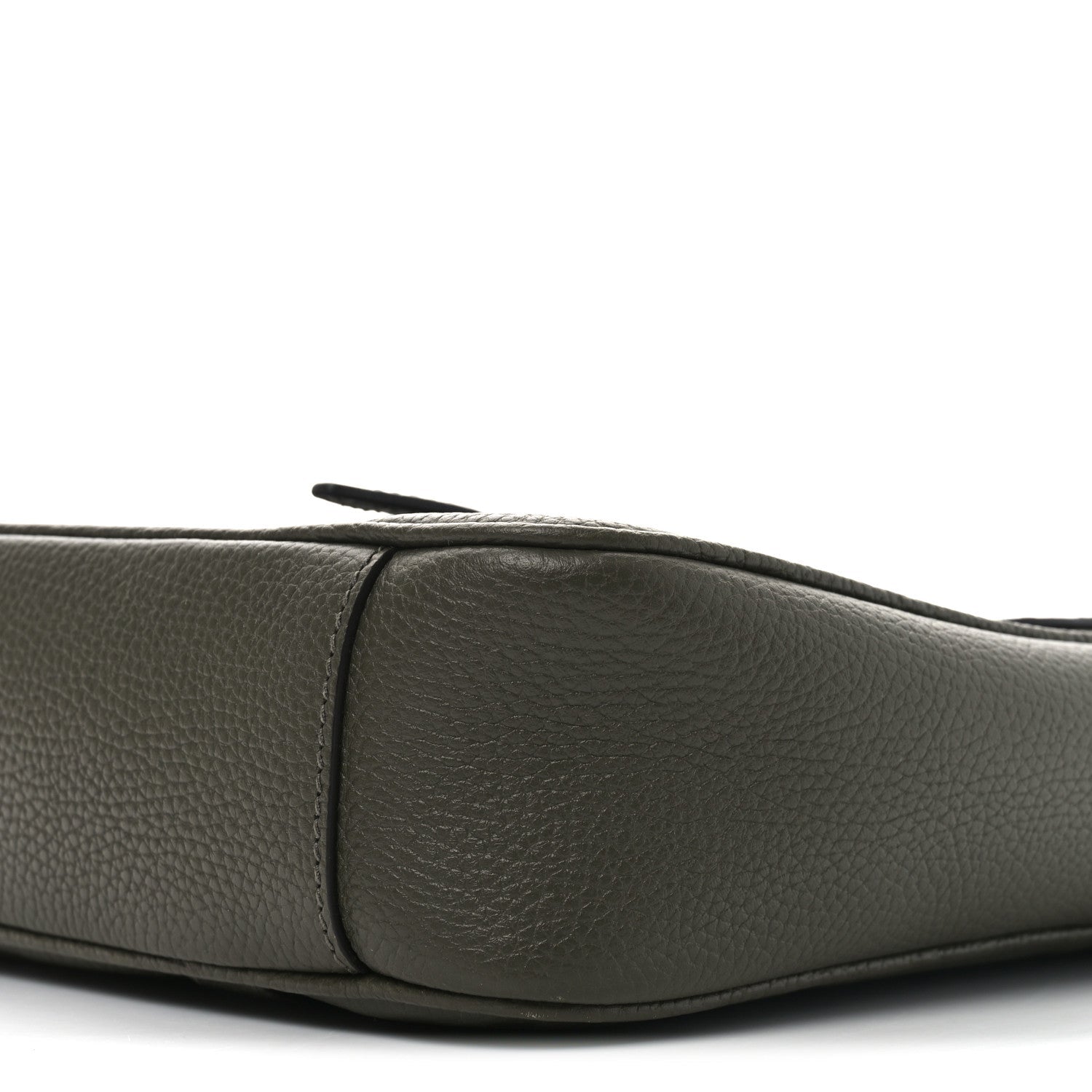 Piuma Calfskin Jumbo GG Embossed Double Buckle Medium Messenger Bag Dark Vintage Olive