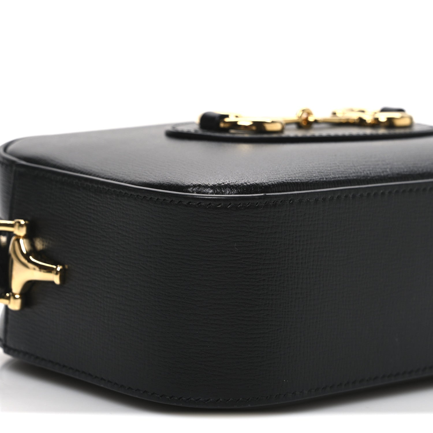 Calfskin Mini Horsebit 1955 Camera Shoulder Bag Black