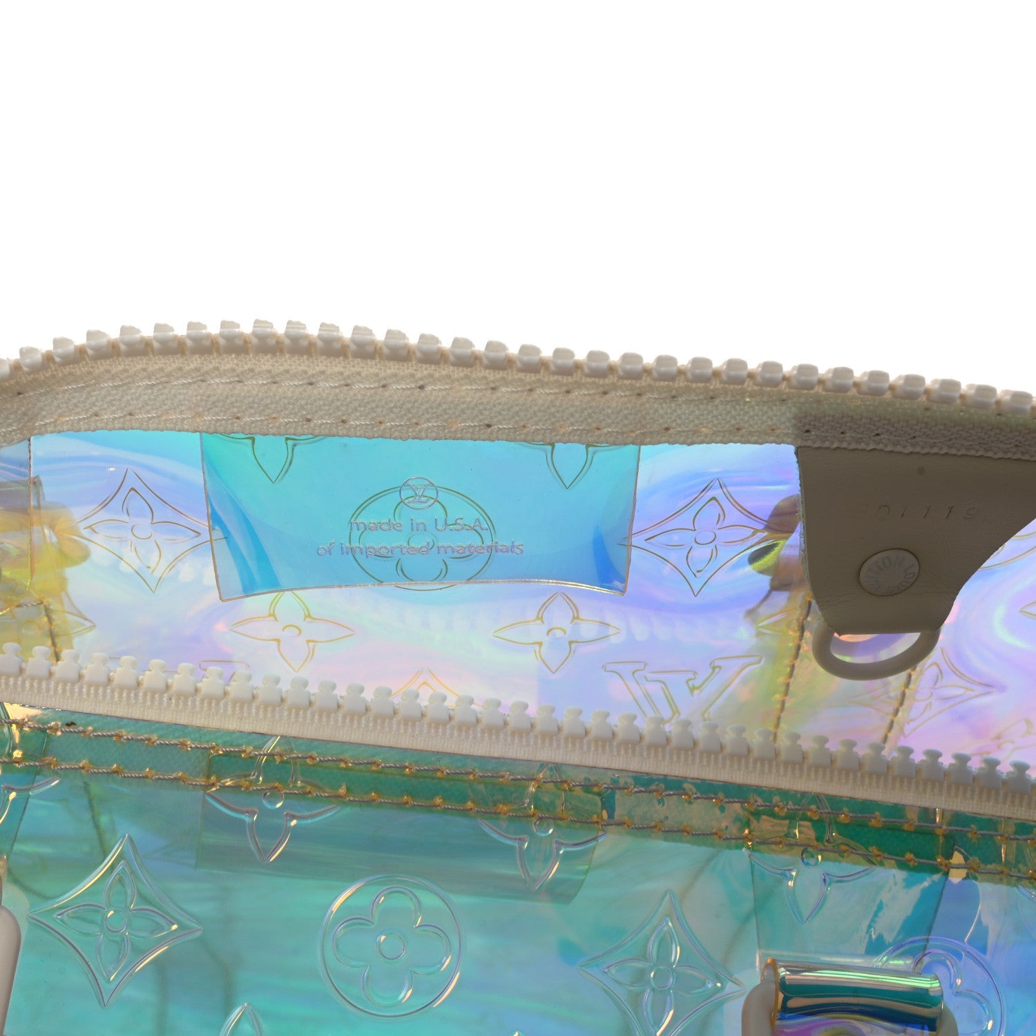 PVC Monogram Keepall Bandouliere 50 Iridescent Prism