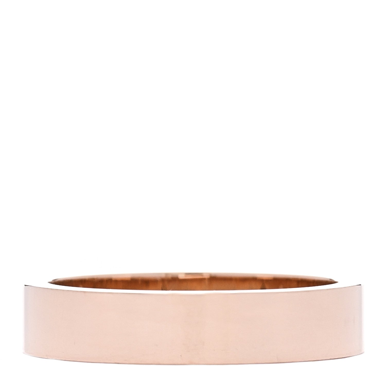 18K Pink Gold Diamond 4mm C De Cartier Wedding Band Ring 51 5.75