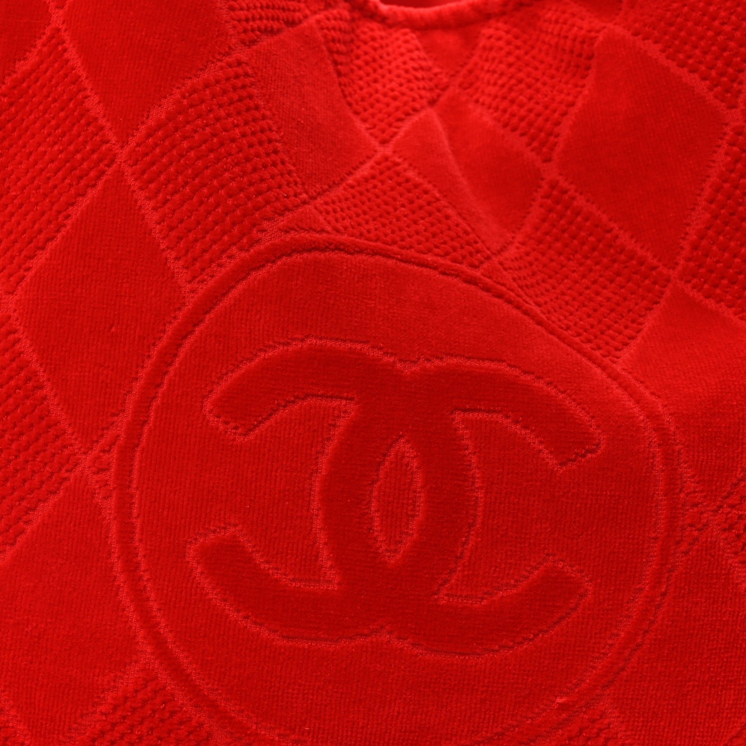 Terry Cotton CC Beach Tote Towel Set Red