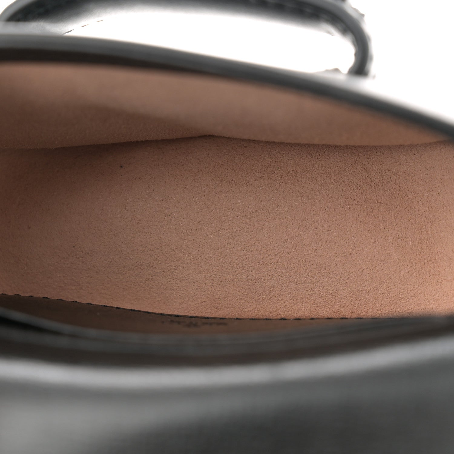 Azalea Calfskin Web Monochrome Horsebit 1955 Wallet On Strap Black