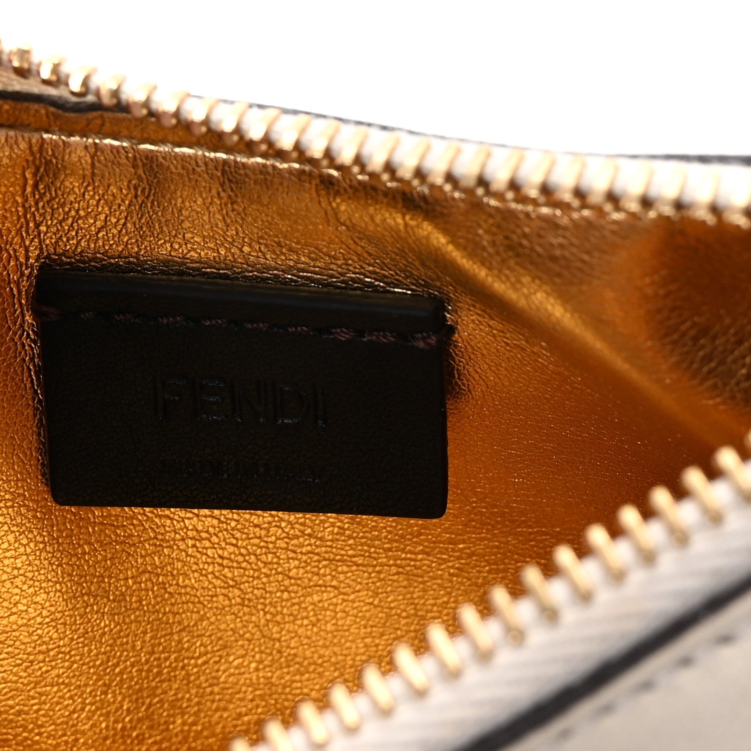 Vitello Grace Matte Nano Fendigraphy Hobo Charm White Ice